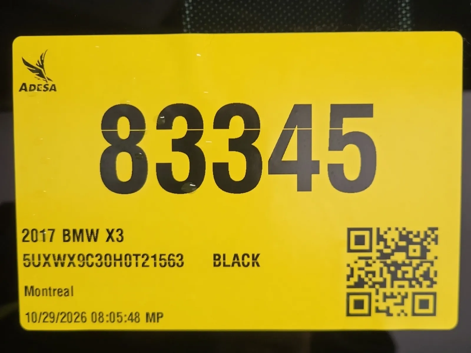 Inventory Label Photo