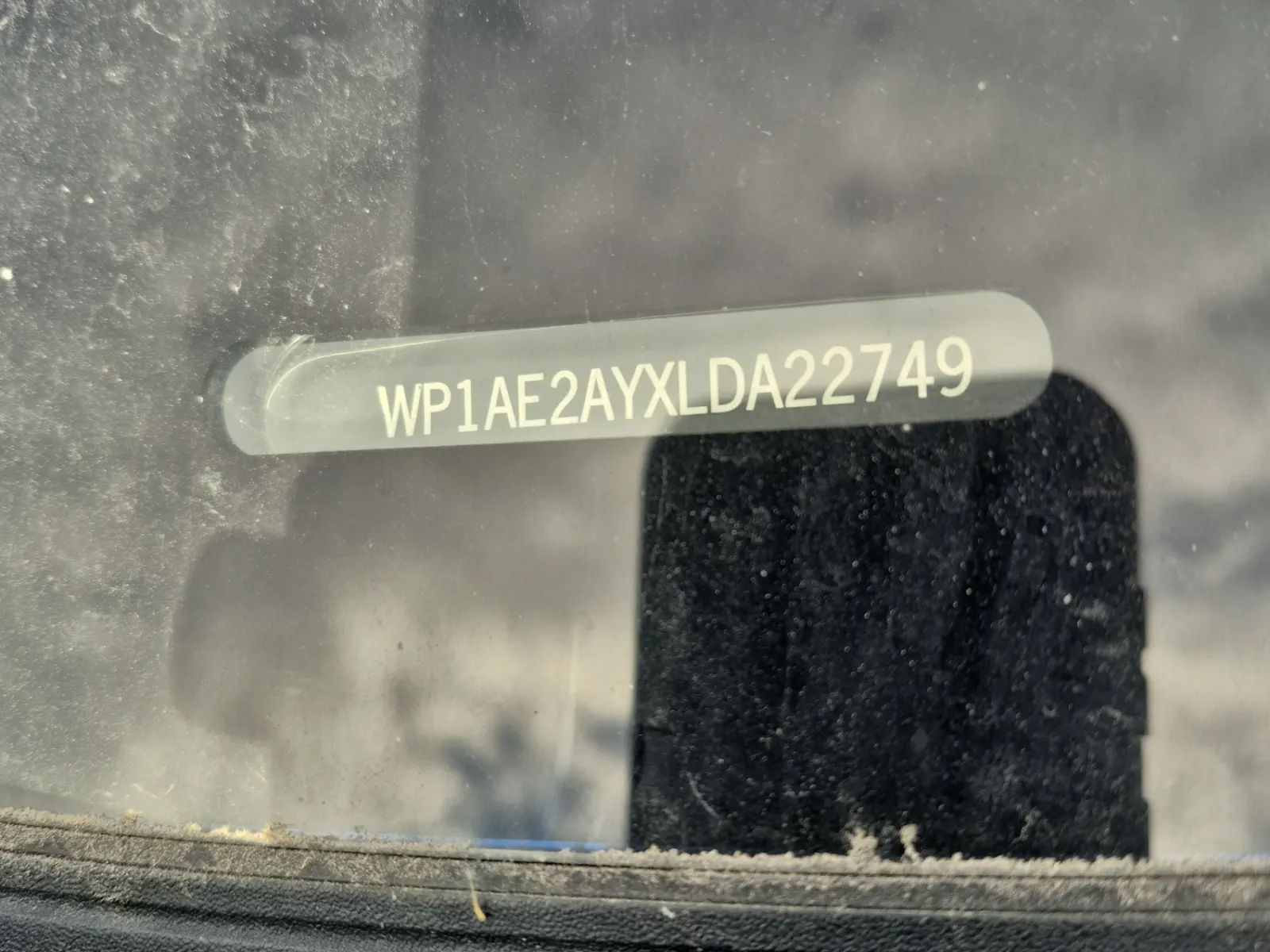Dash VIN Plate Photo