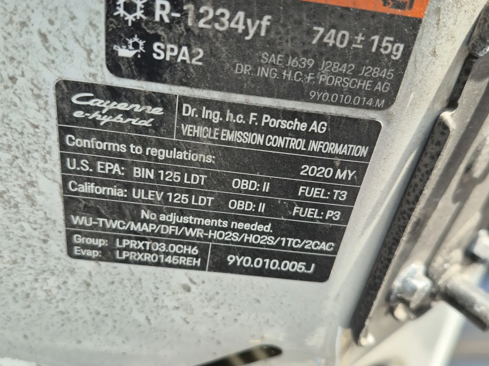 Emission Sticker Photo