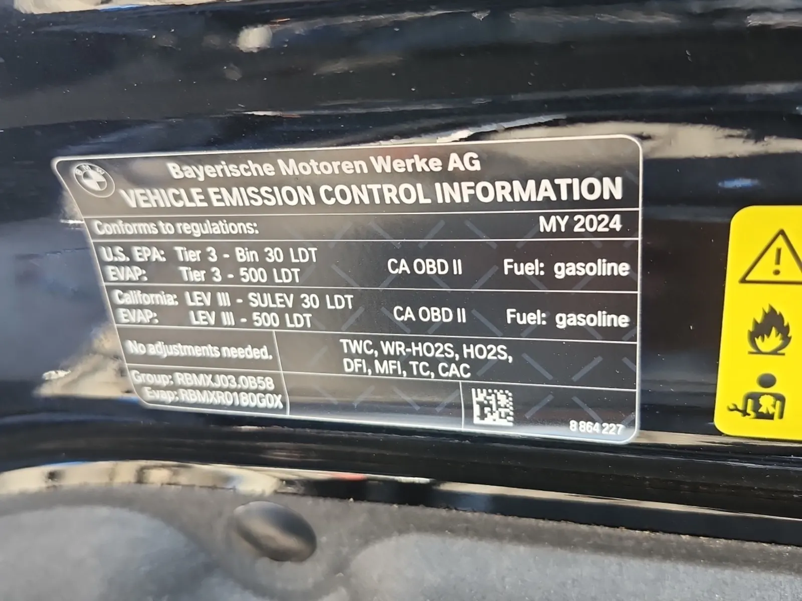 Emission Sticker Photo