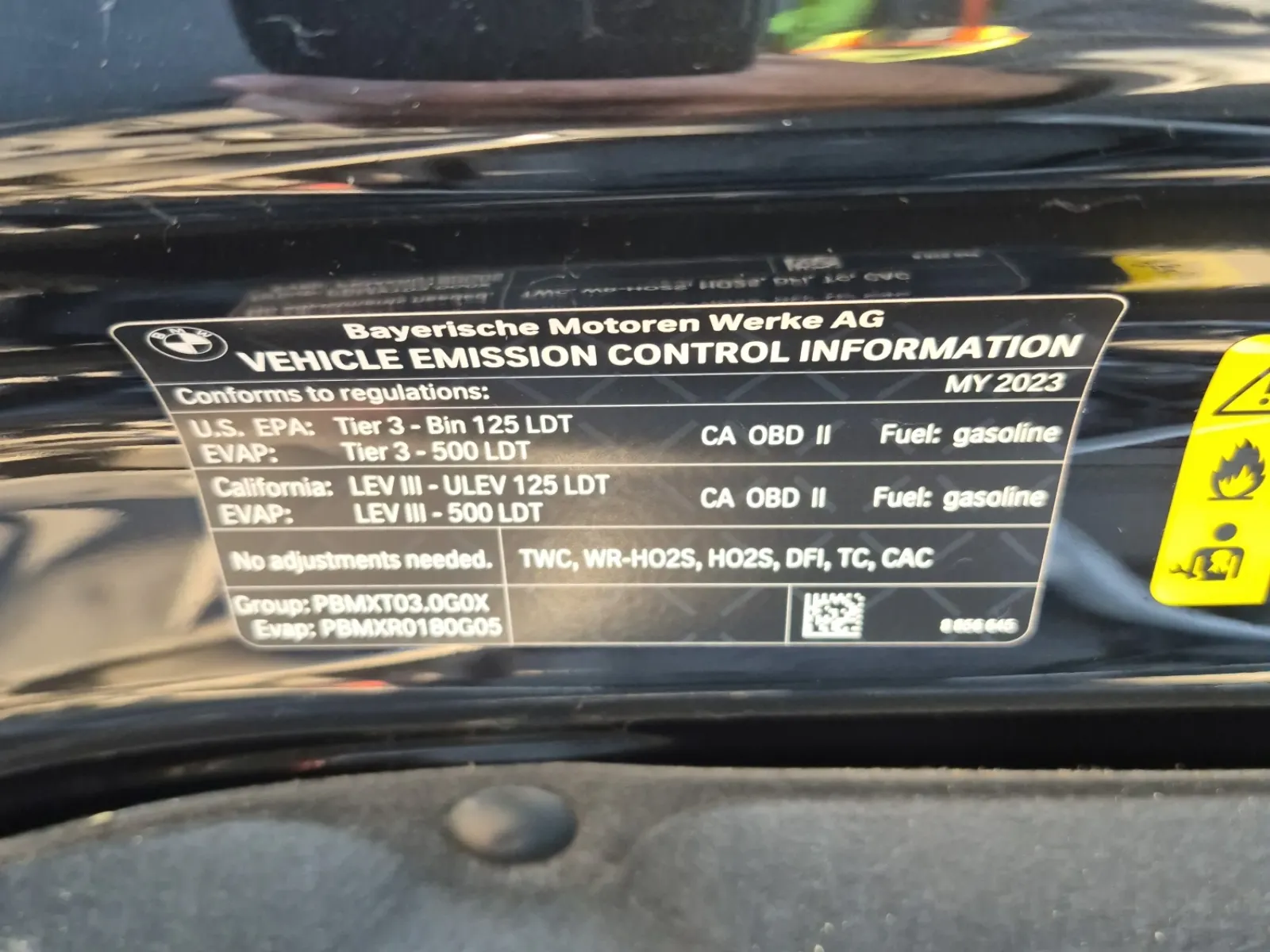 Emission Sticker Photo