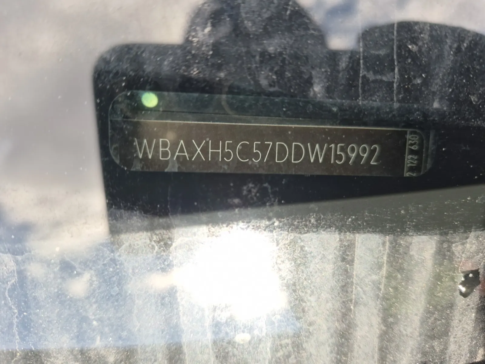 Dash VIN Plate Photo