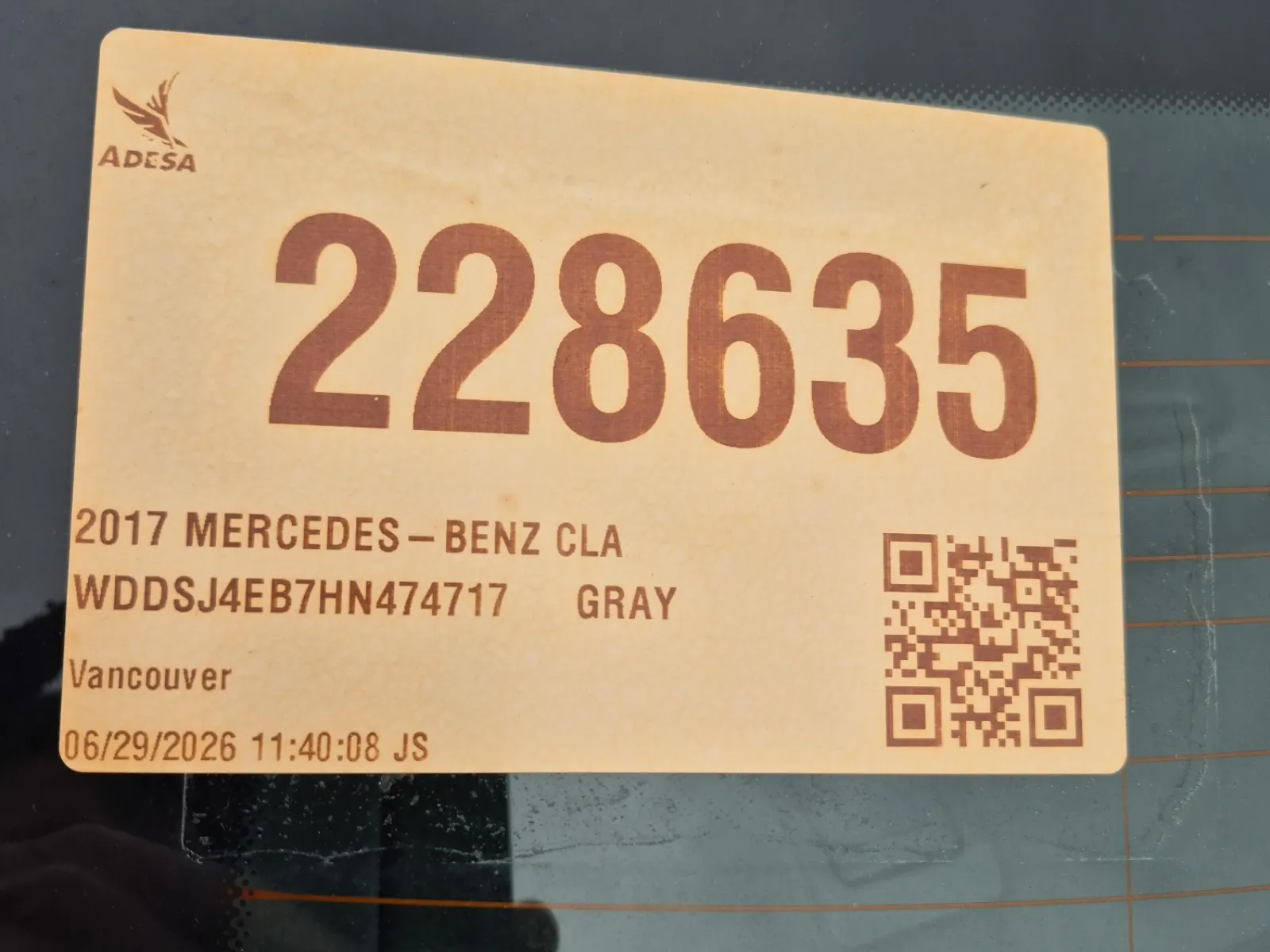 Inventory Label Photo