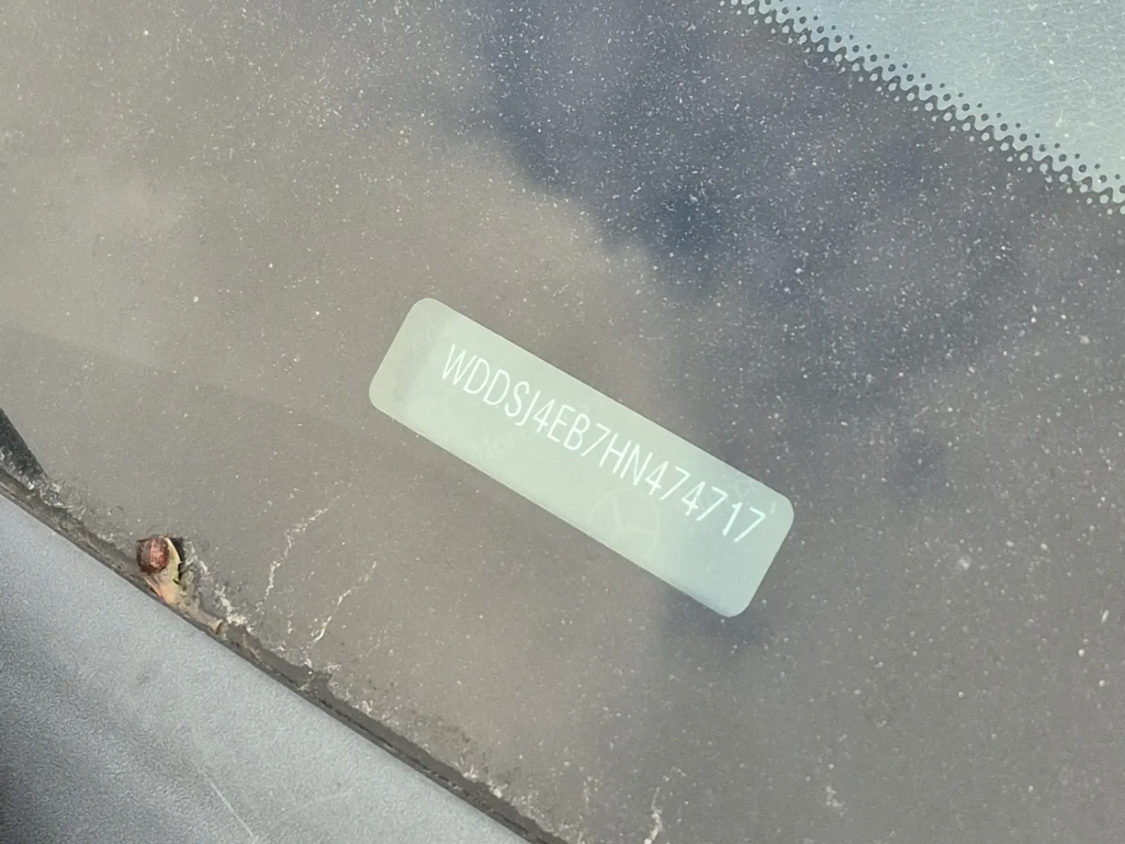 Dash VIN Plate Photo