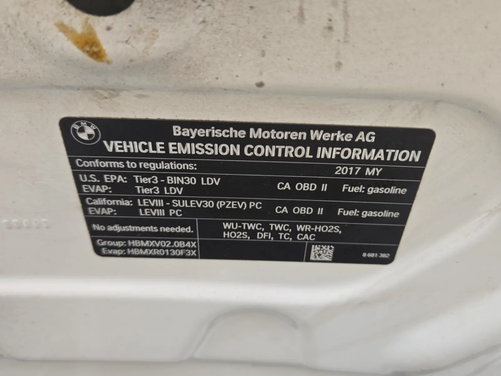 Emission Sticker Photo