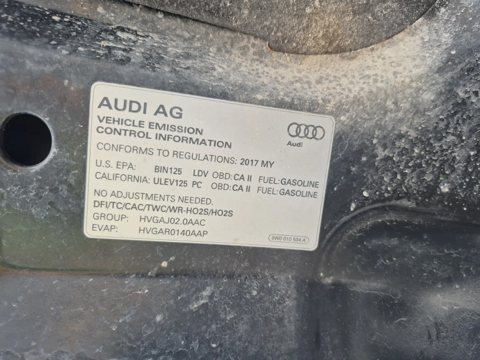 Emission Sticker Photo