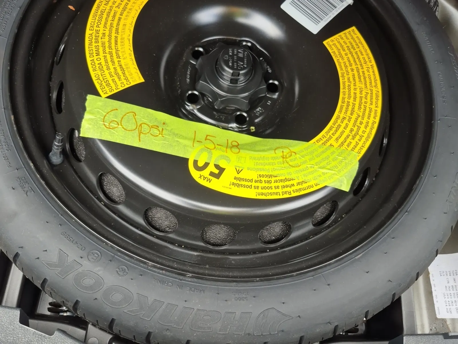 Spare Tire & Wheel Photo