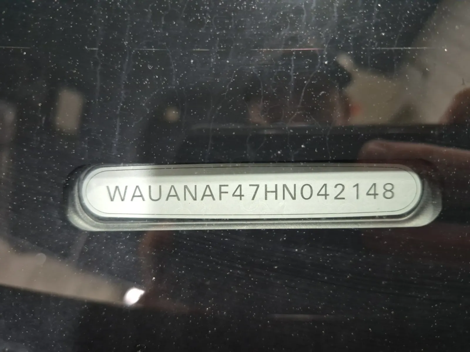 VIN Sticker Photo