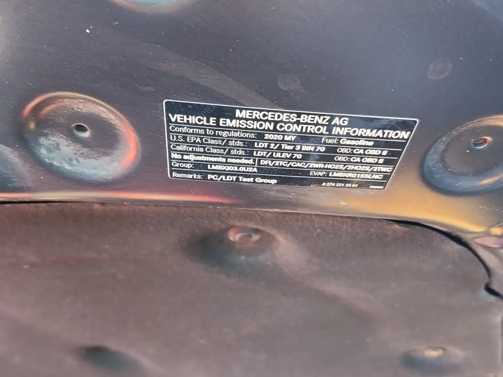 Emission Sticker Photo