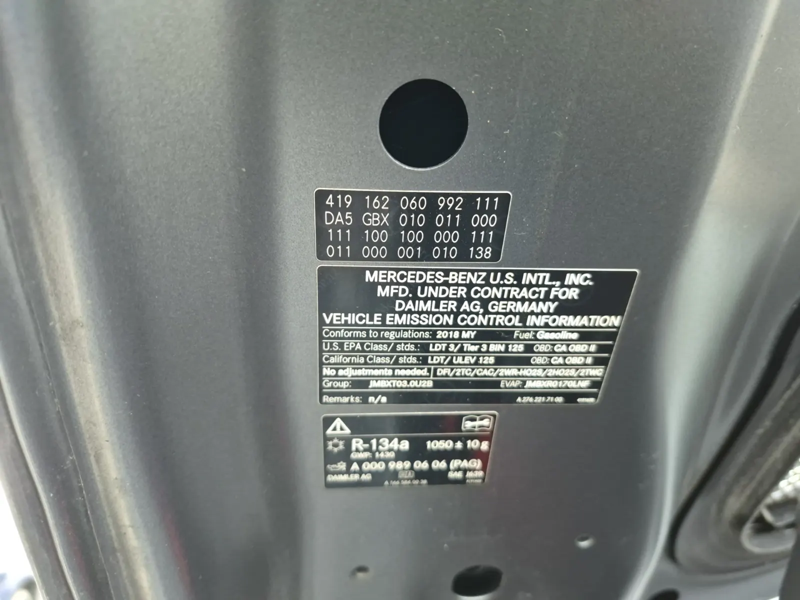Emission Sticker Photo