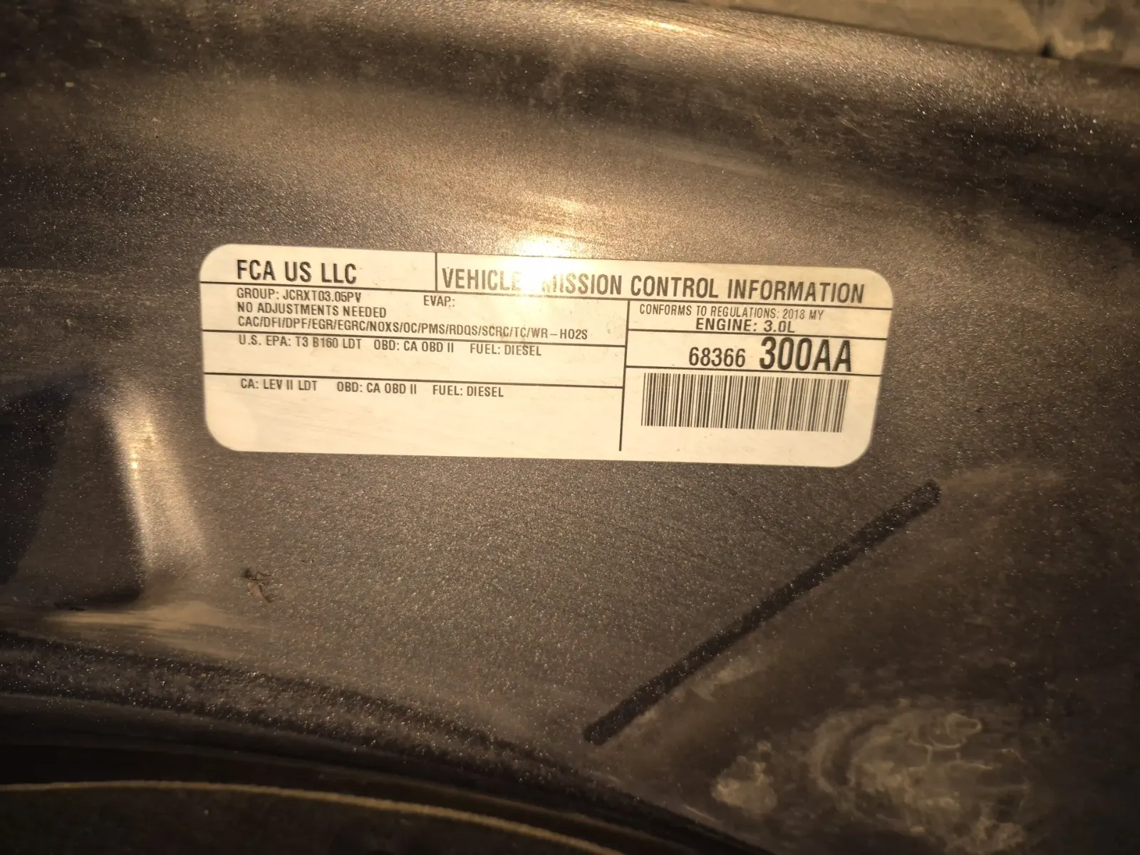 Emission Sticker Photo