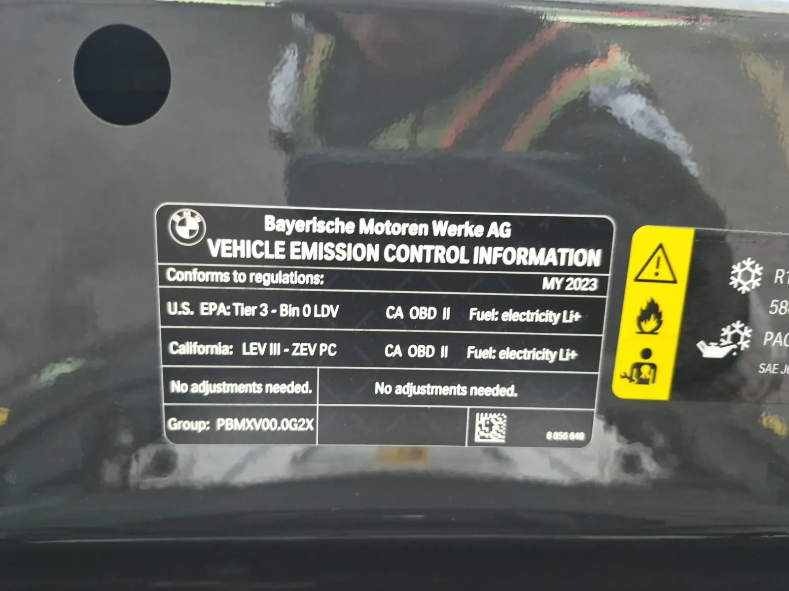 Emission Sticker Photo