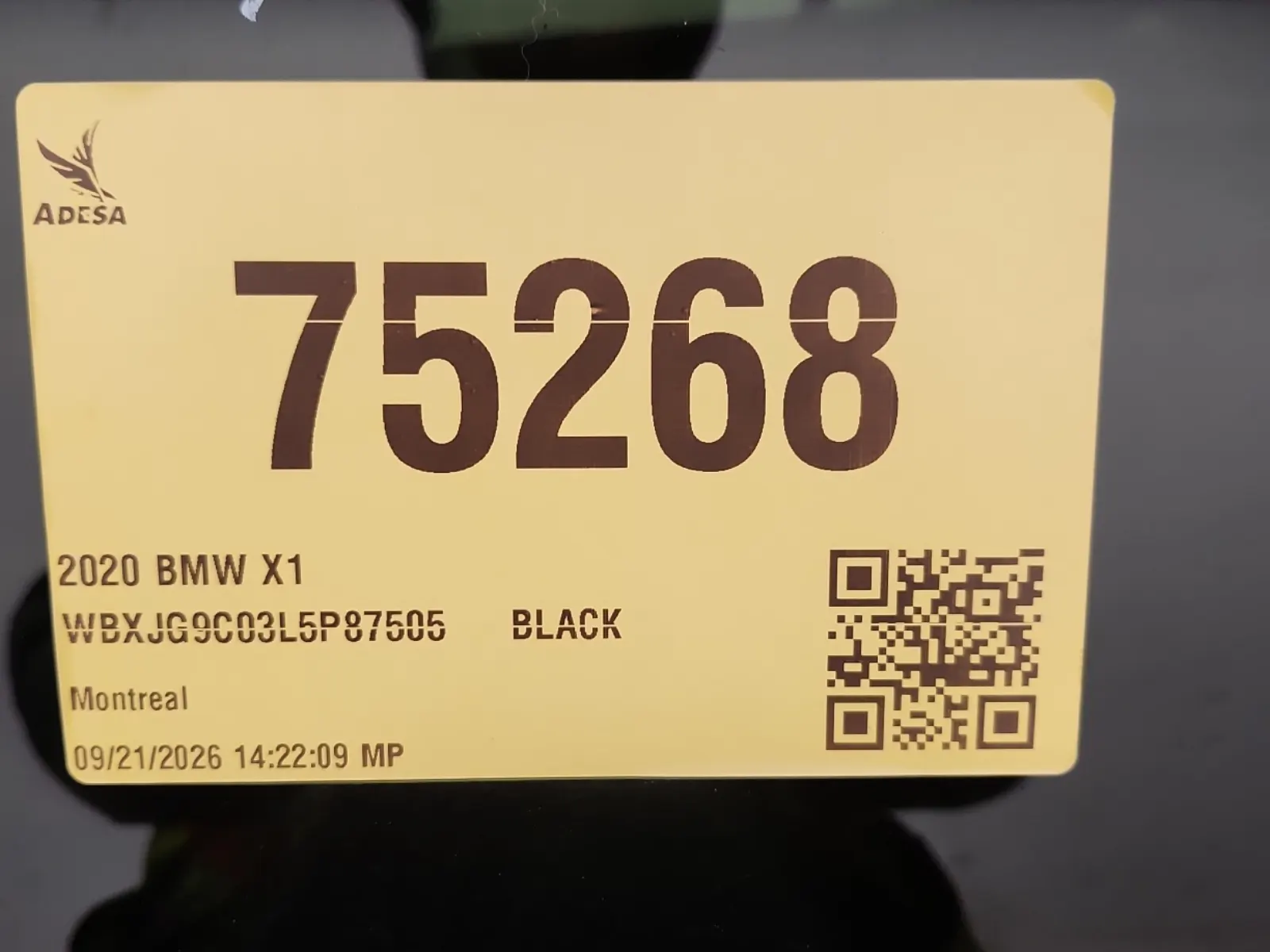 Inventory Label Photo