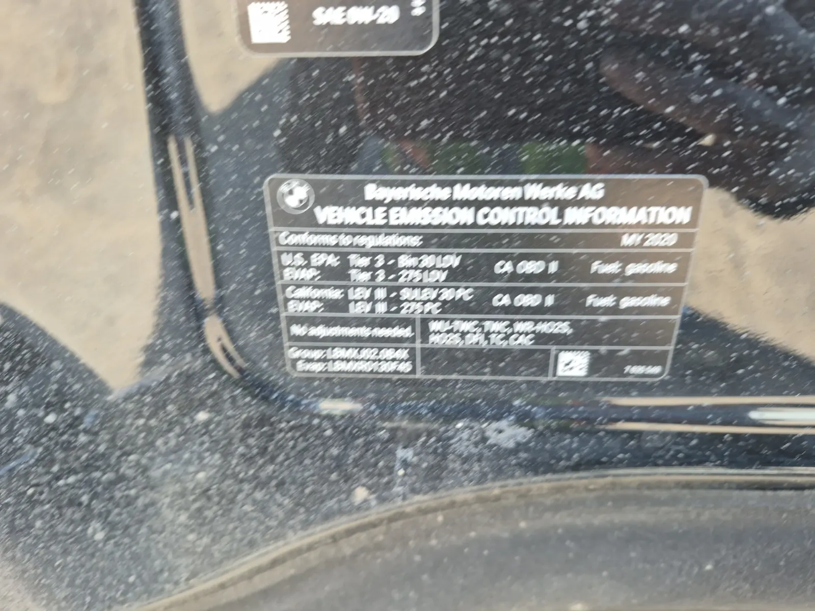 Emission Sticker Photo