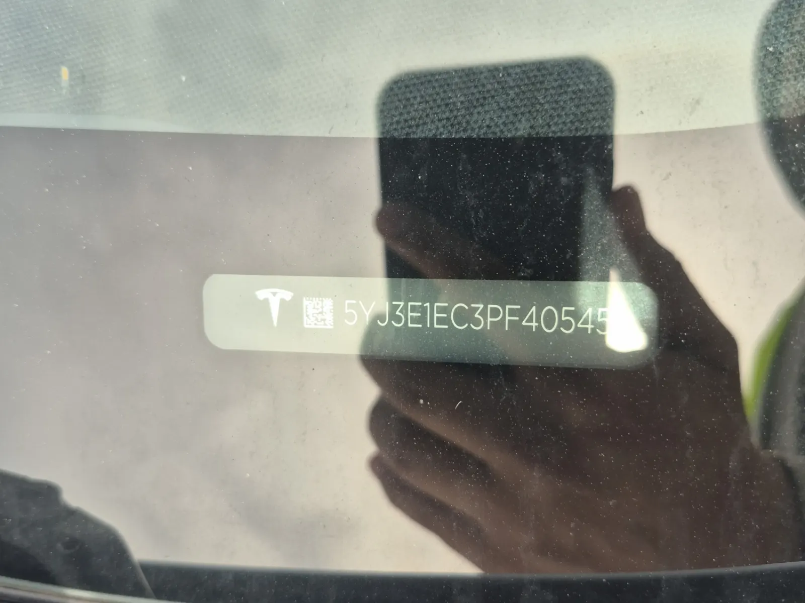 Dash VIN Plate Photo