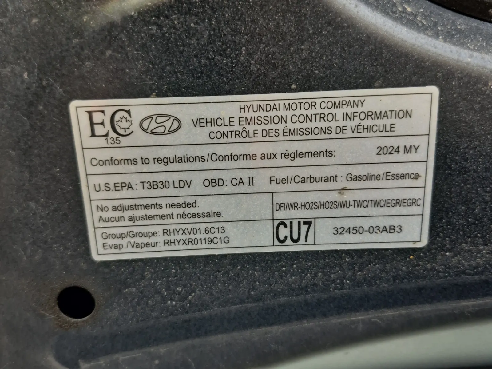 Emission Sticker Photo