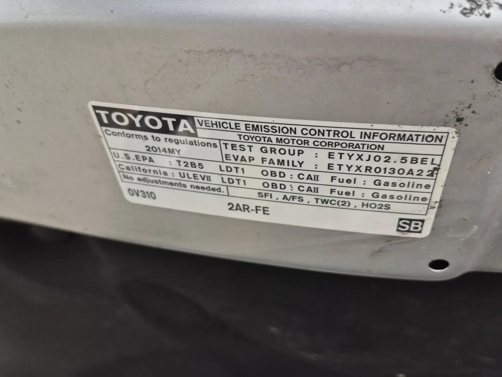 Emission Sticker Photo