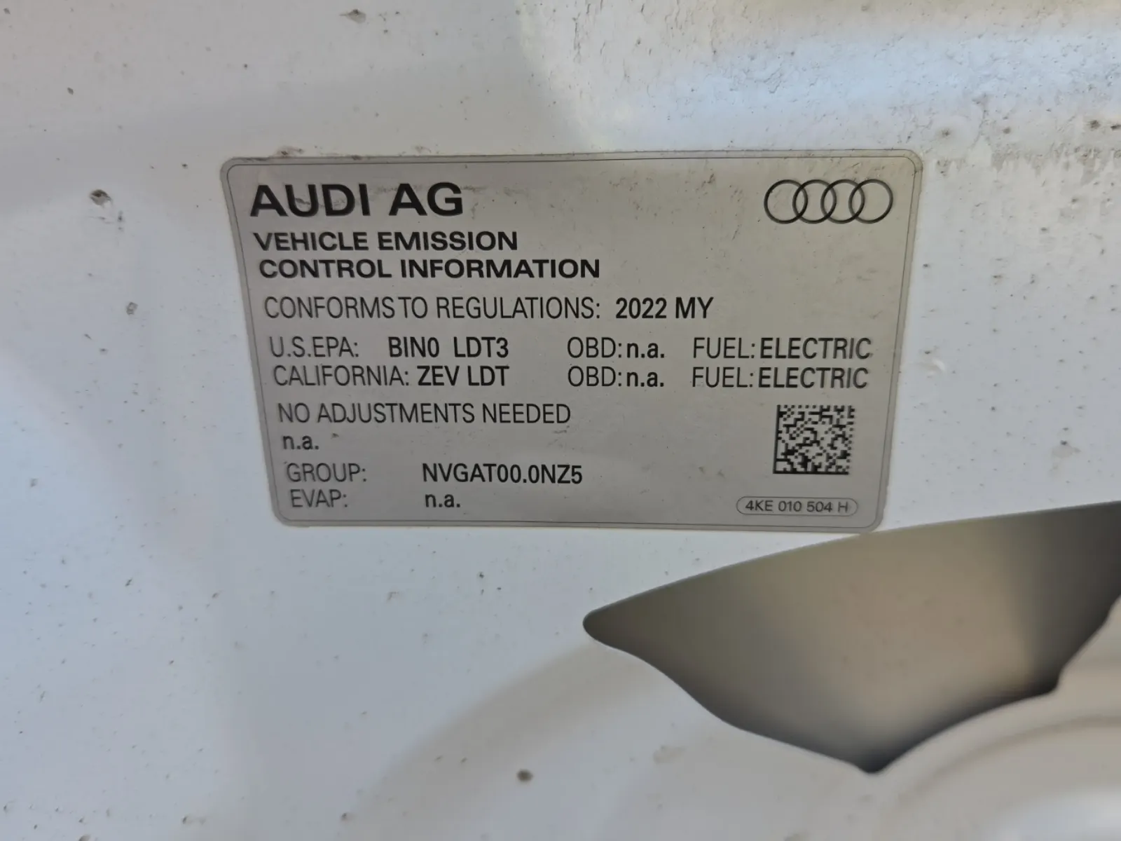 Emission Sticker Photo