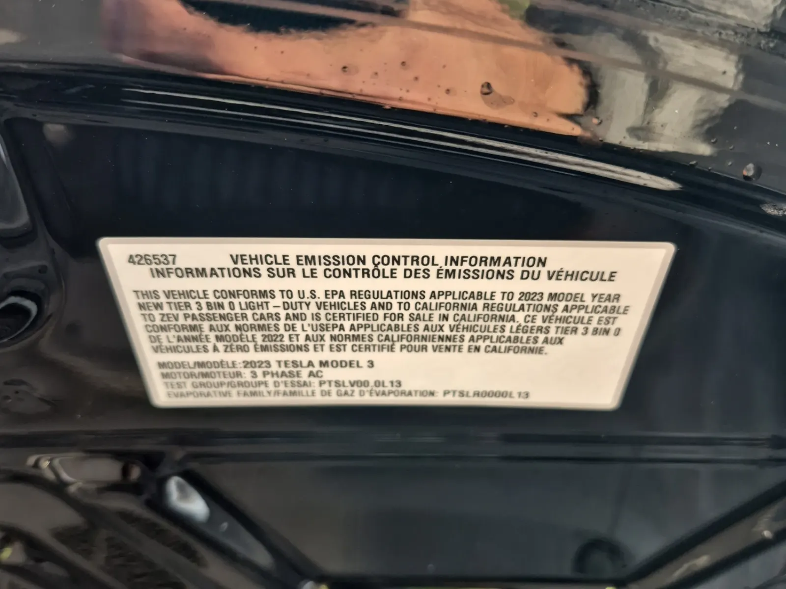 Emission Sticker Photo