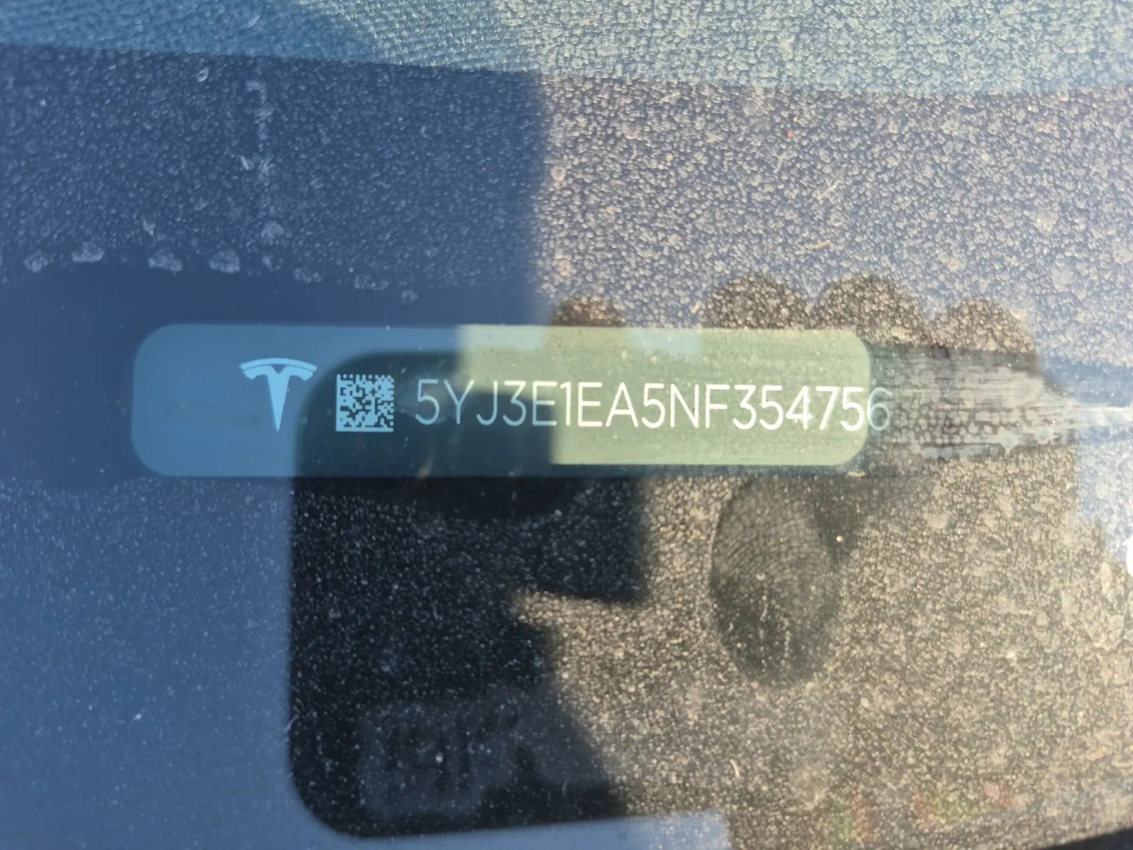 Dash VIN Plate Photo