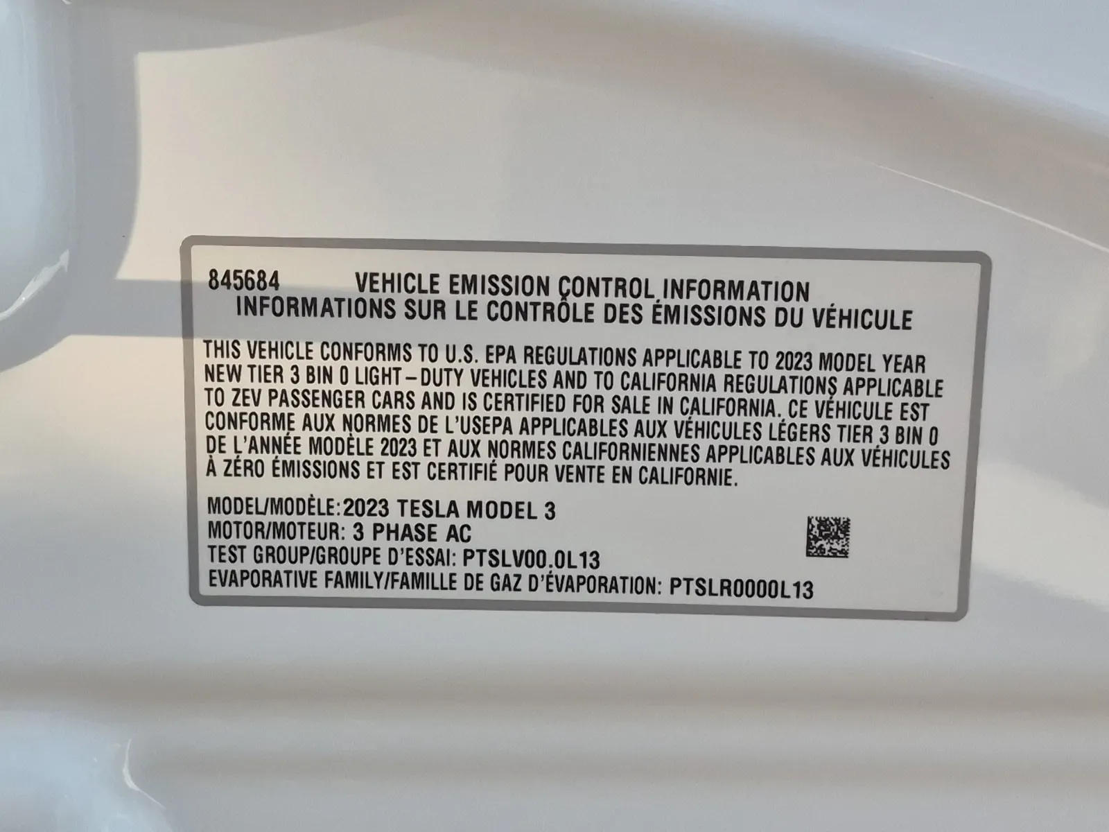 Emission Sticker Photo