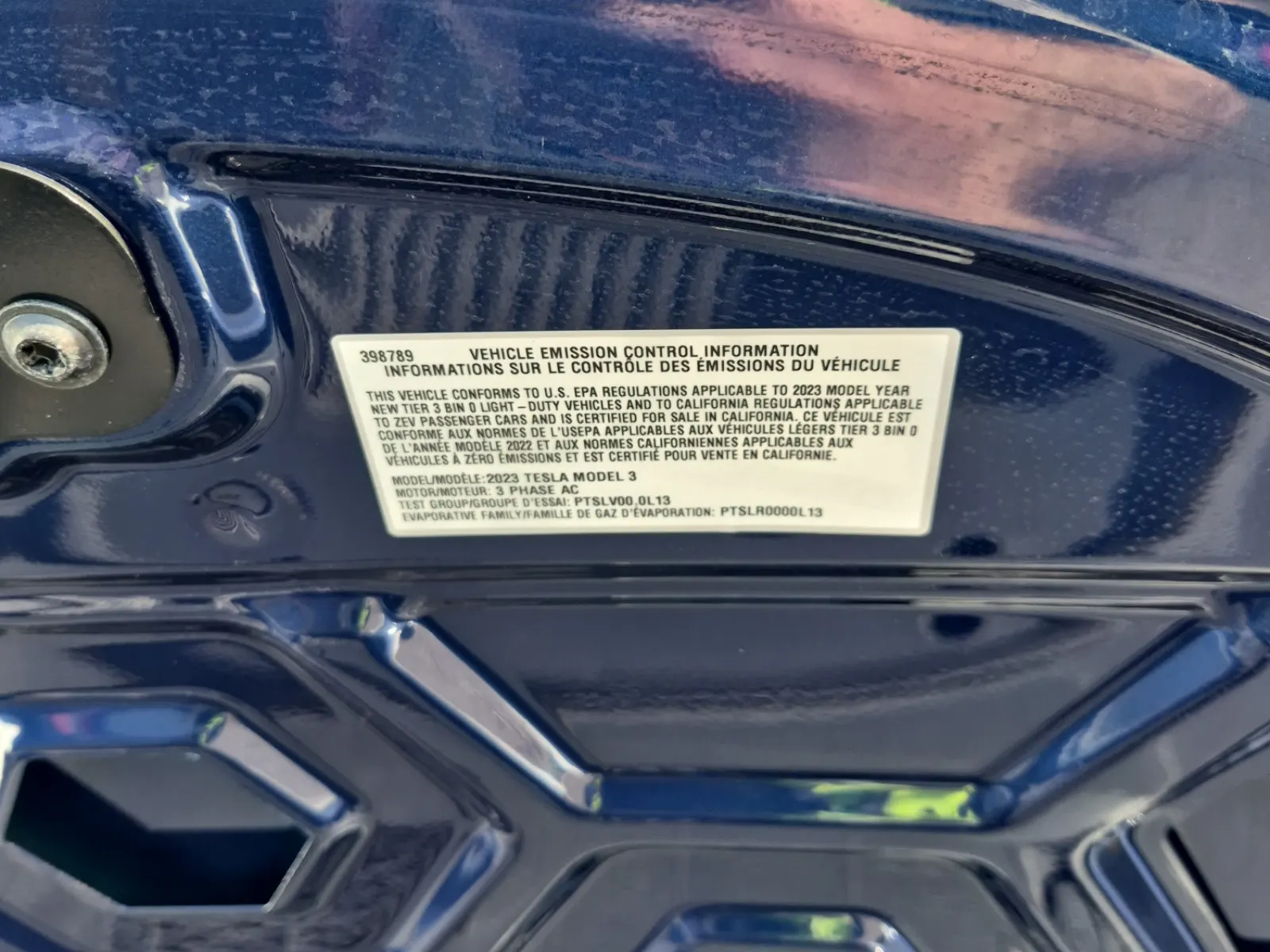 Emission Sticker Photo