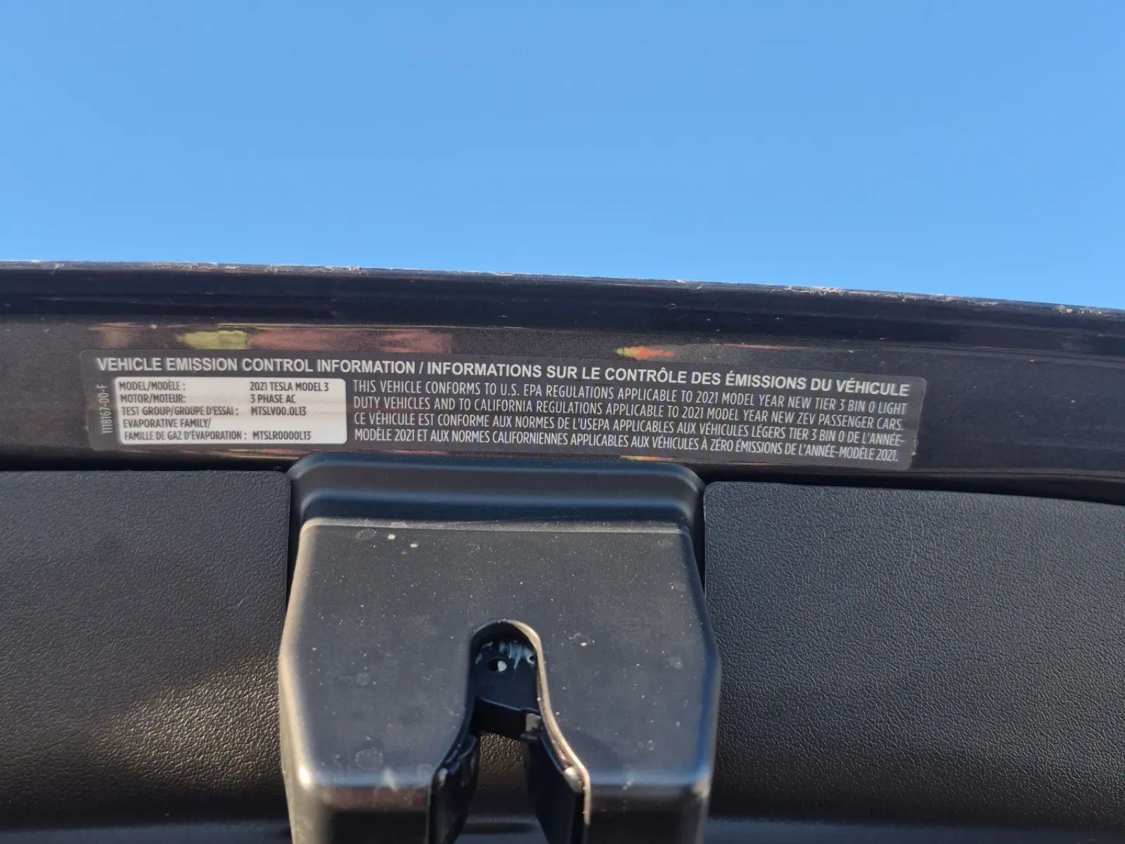 Emission Sticker Photo