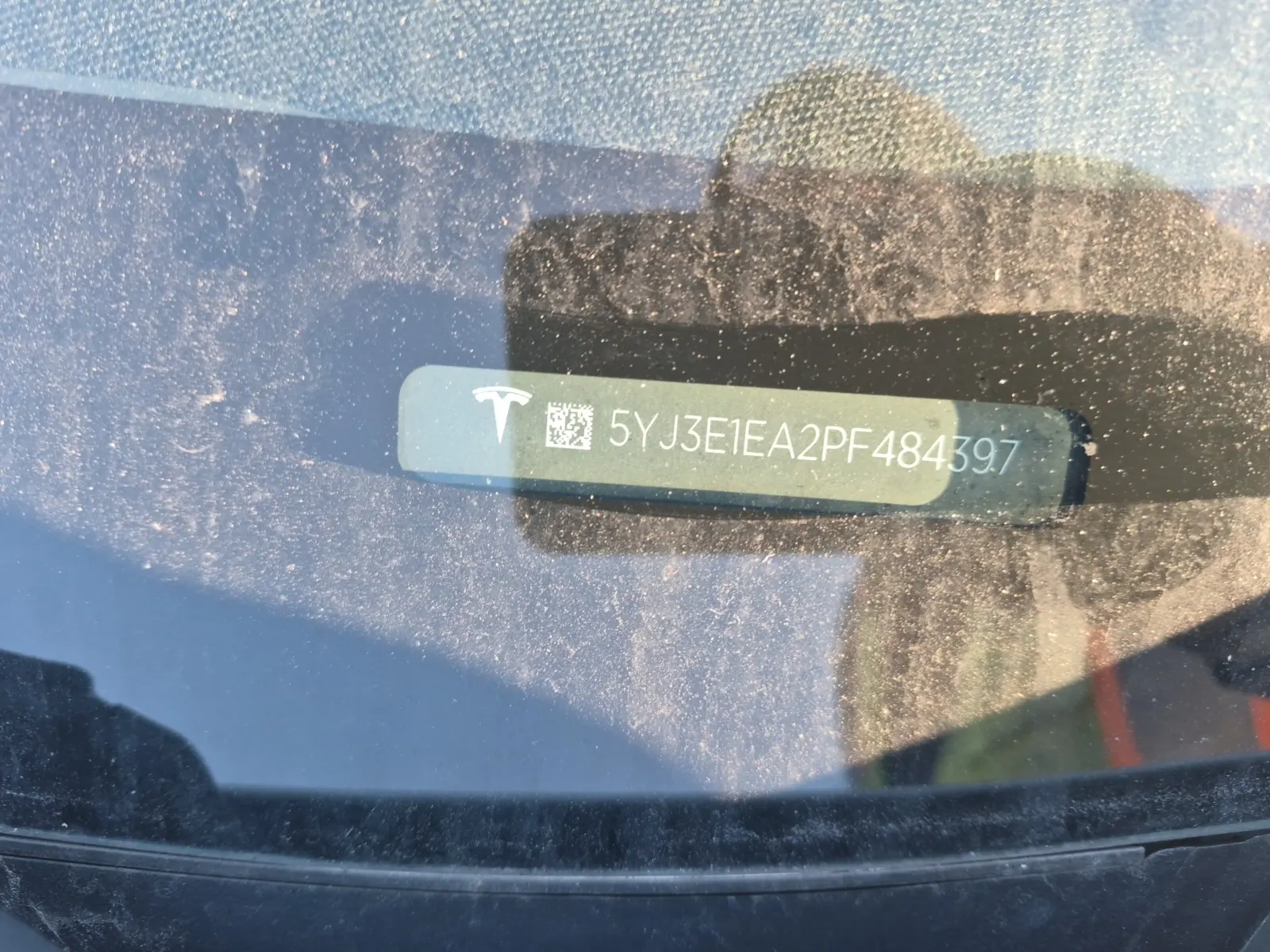 Dash VIN Plate Photo