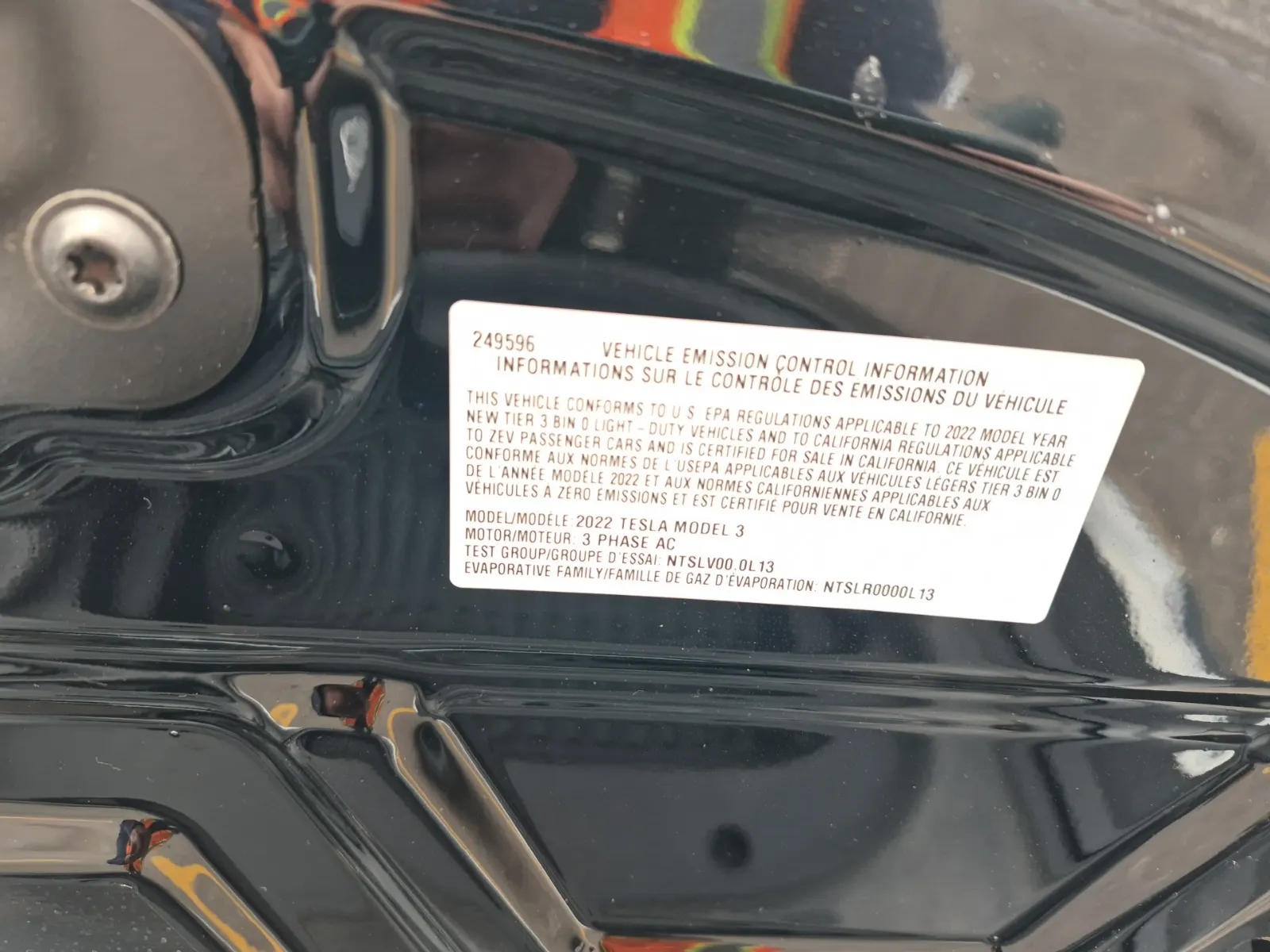 Emission Sticker Photo