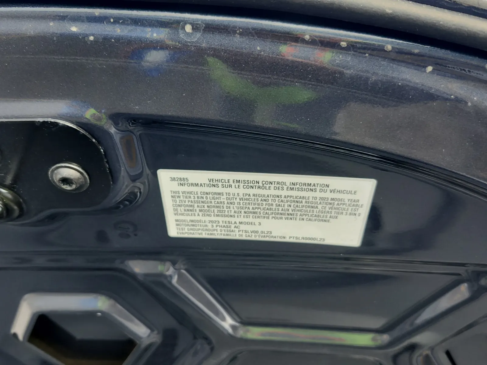 Emission Sticker Photo