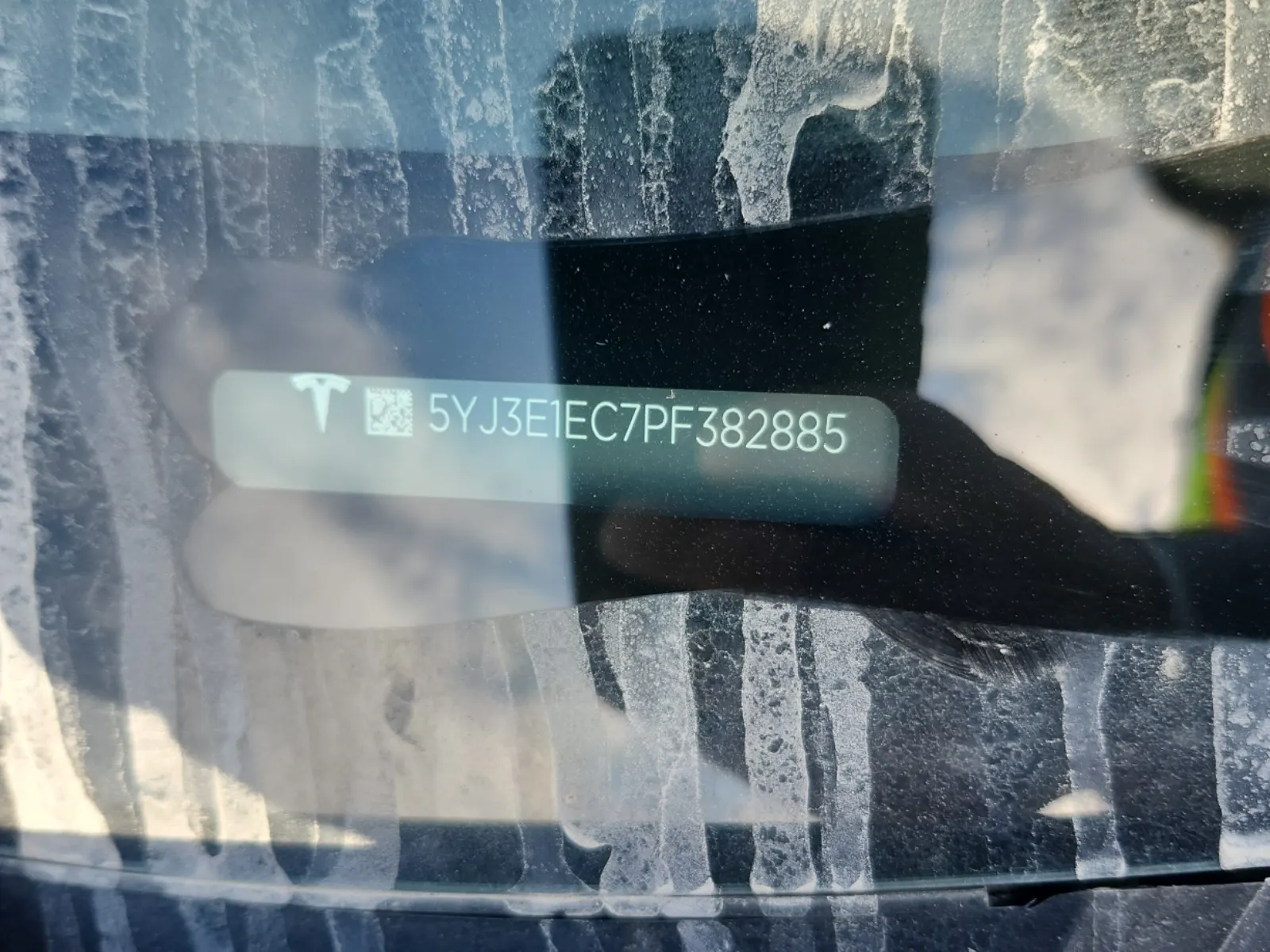 Dash VIN Plate Photo
