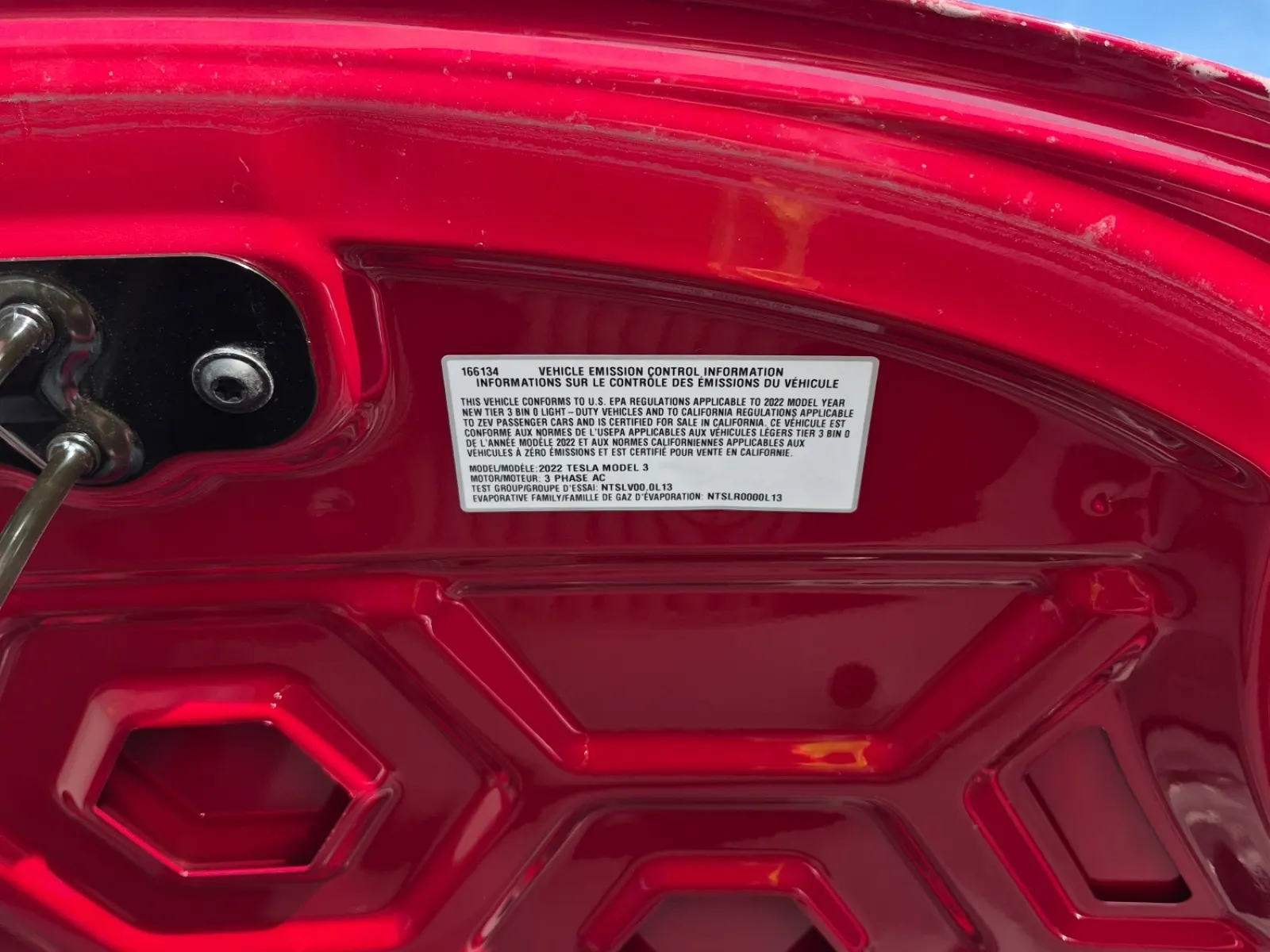 Emission Sticker Photo