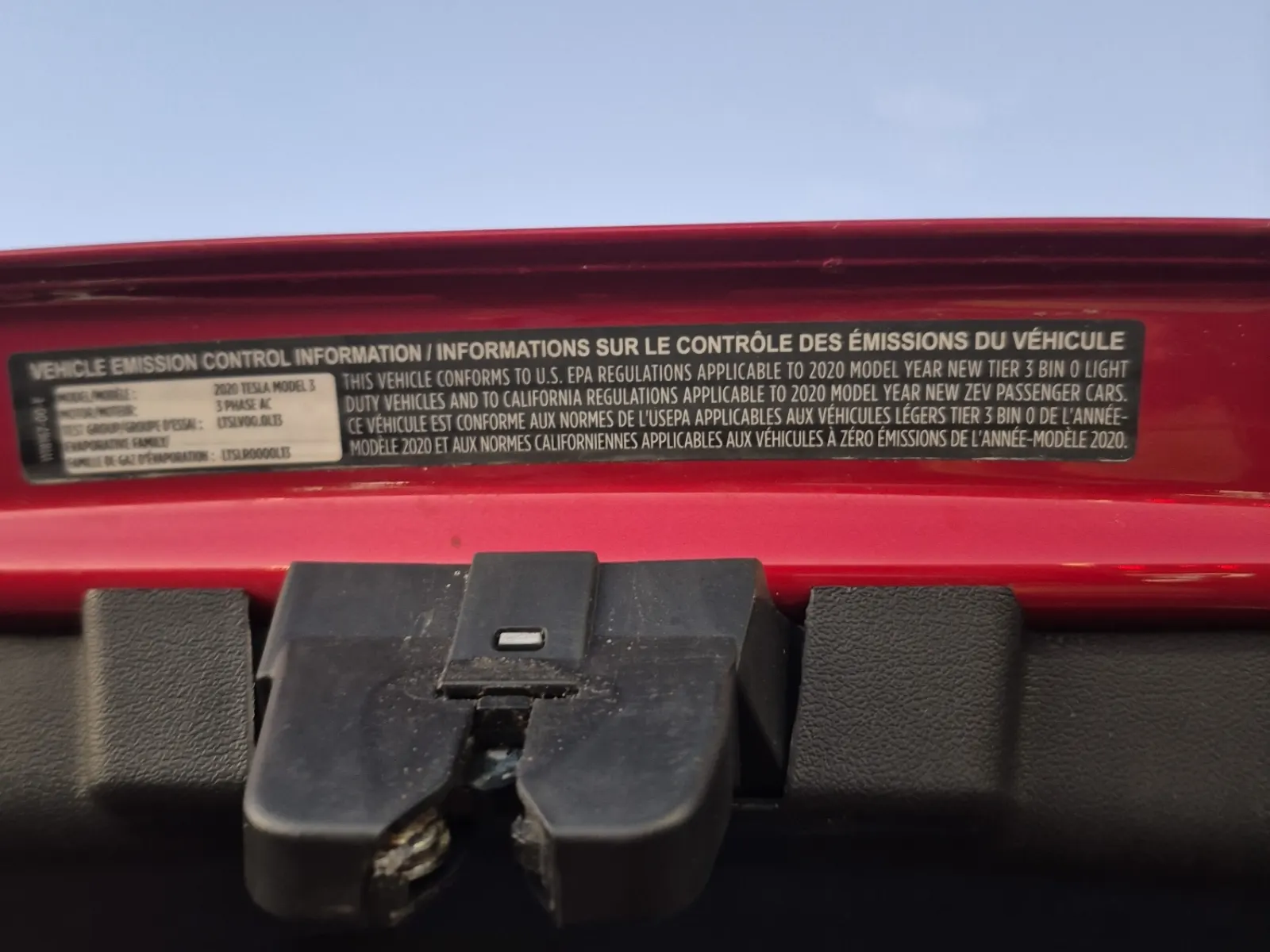 Emission Sticker Photo
