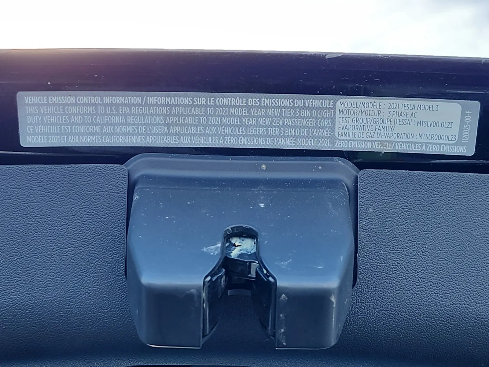 Emission Sticker Photo