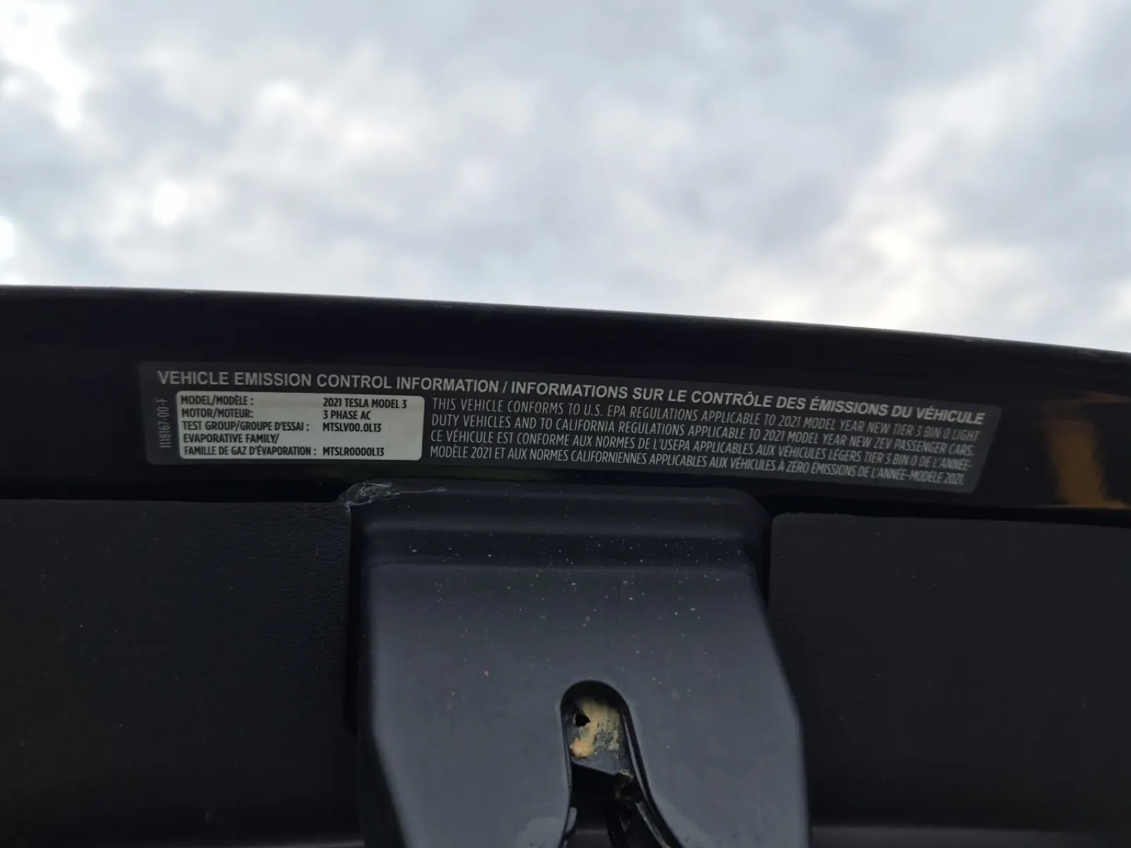 Emission Sticker Photo