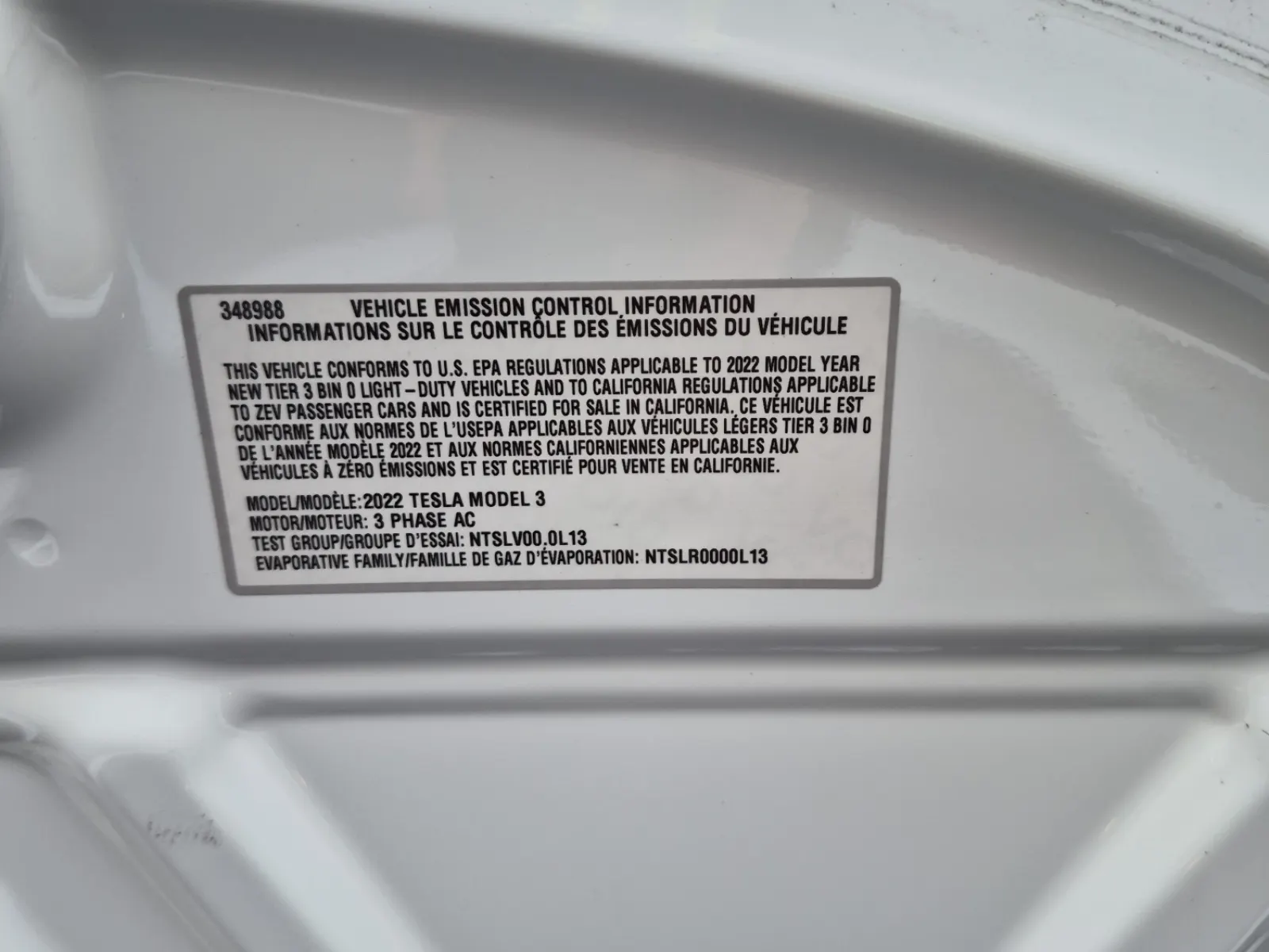 Emission Sticker Photo