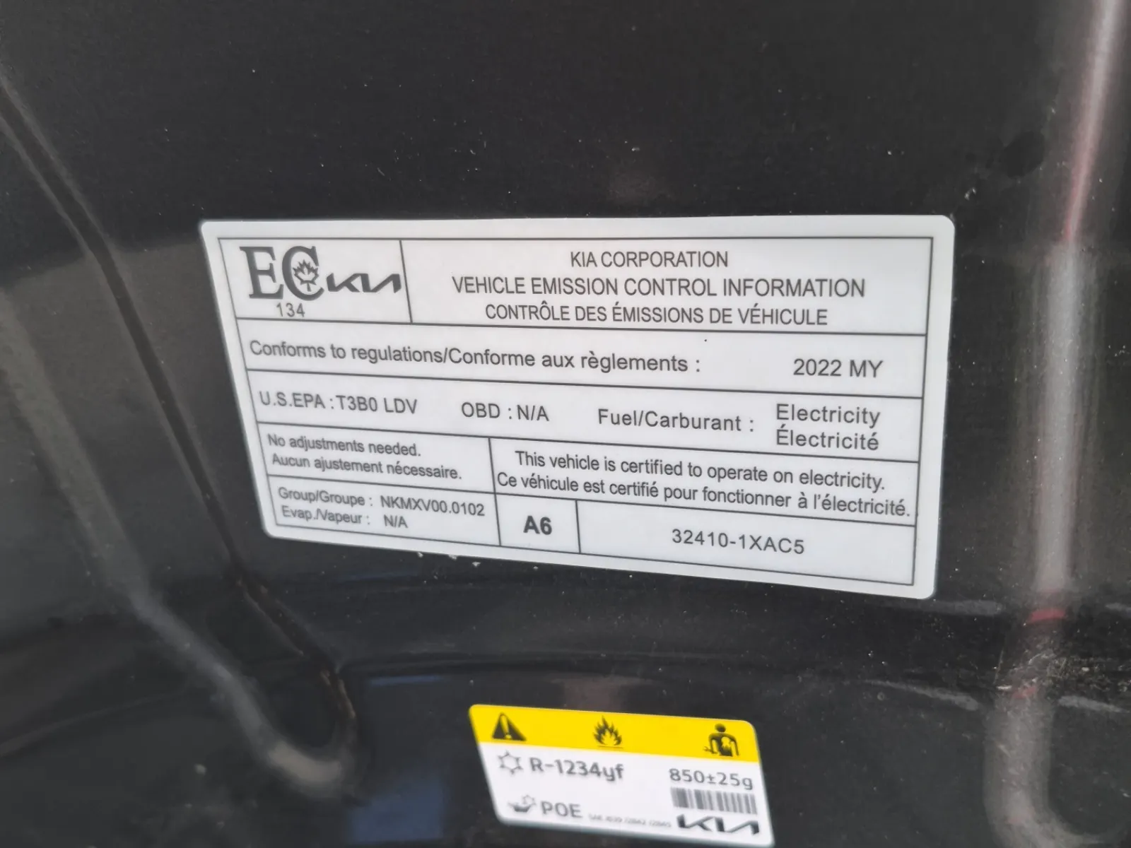 Emission Sticker Photo