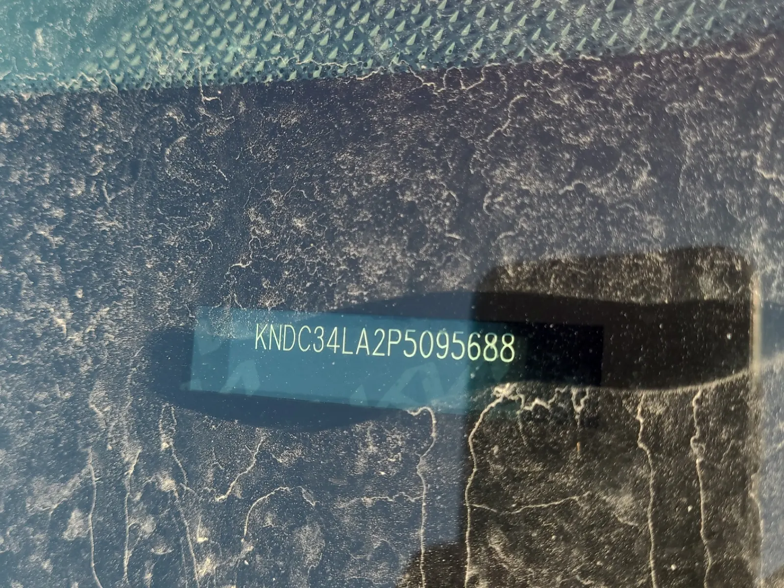 Dash VIN Plate Photo