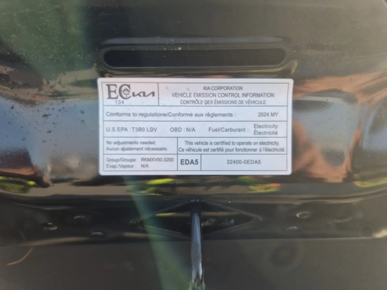 Emission Sticker Photo
