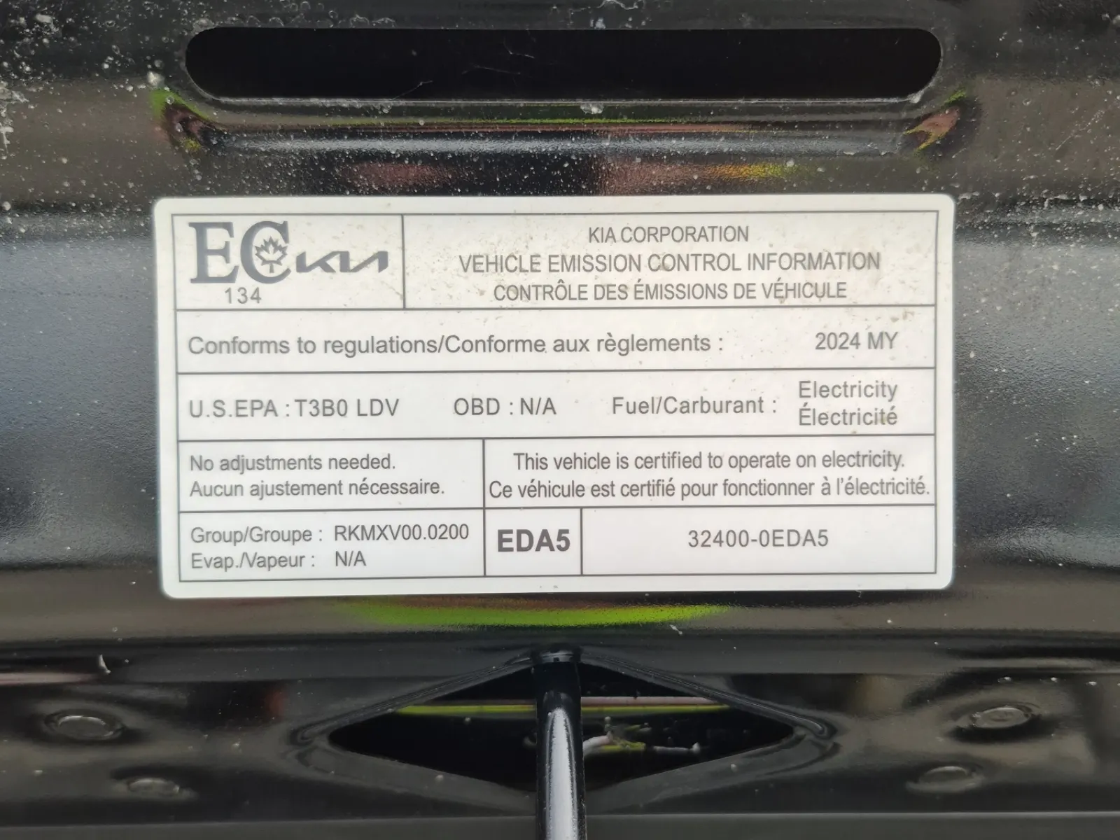 Emission Sticker Photo