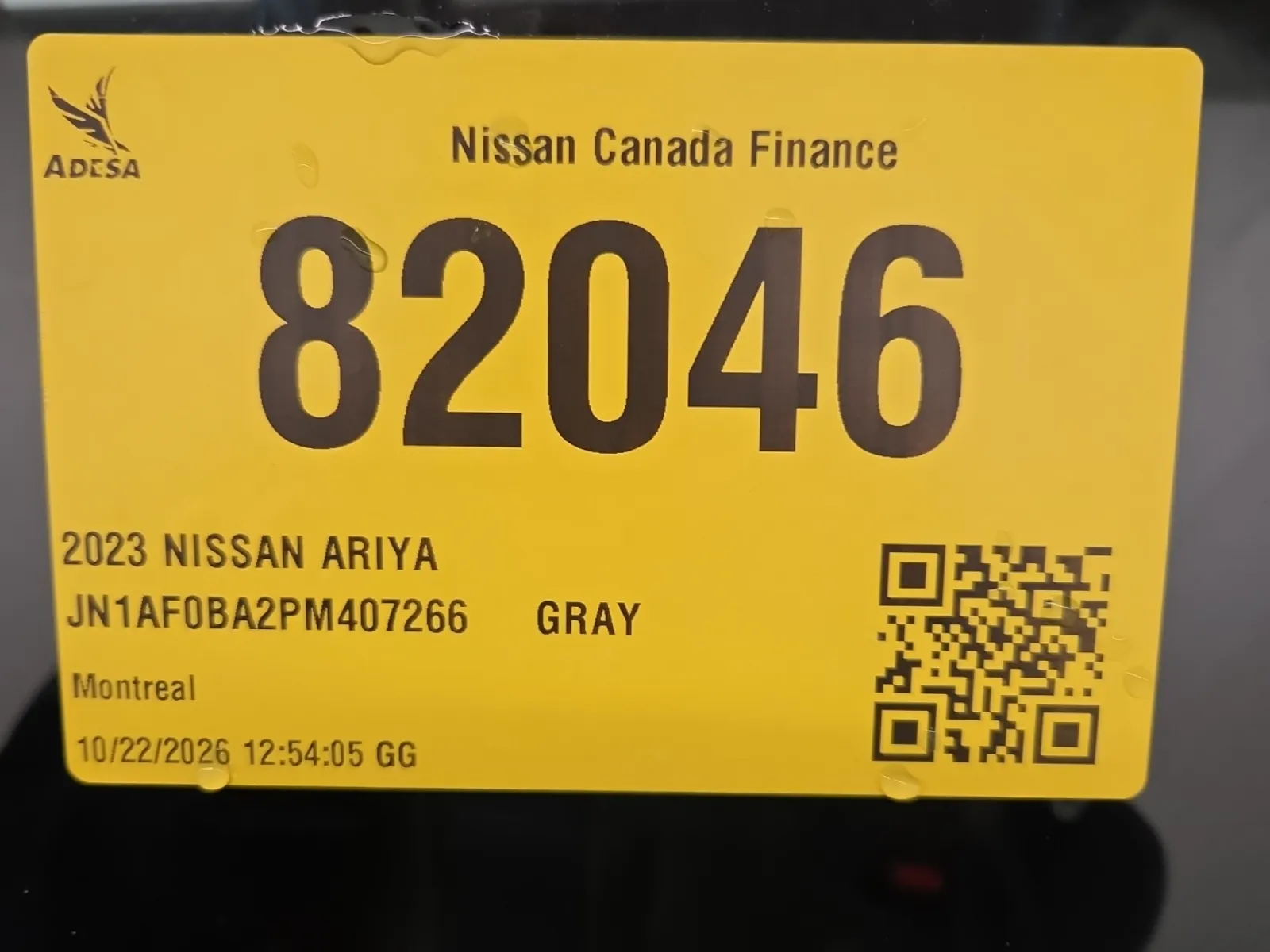 Inventory Label Photo