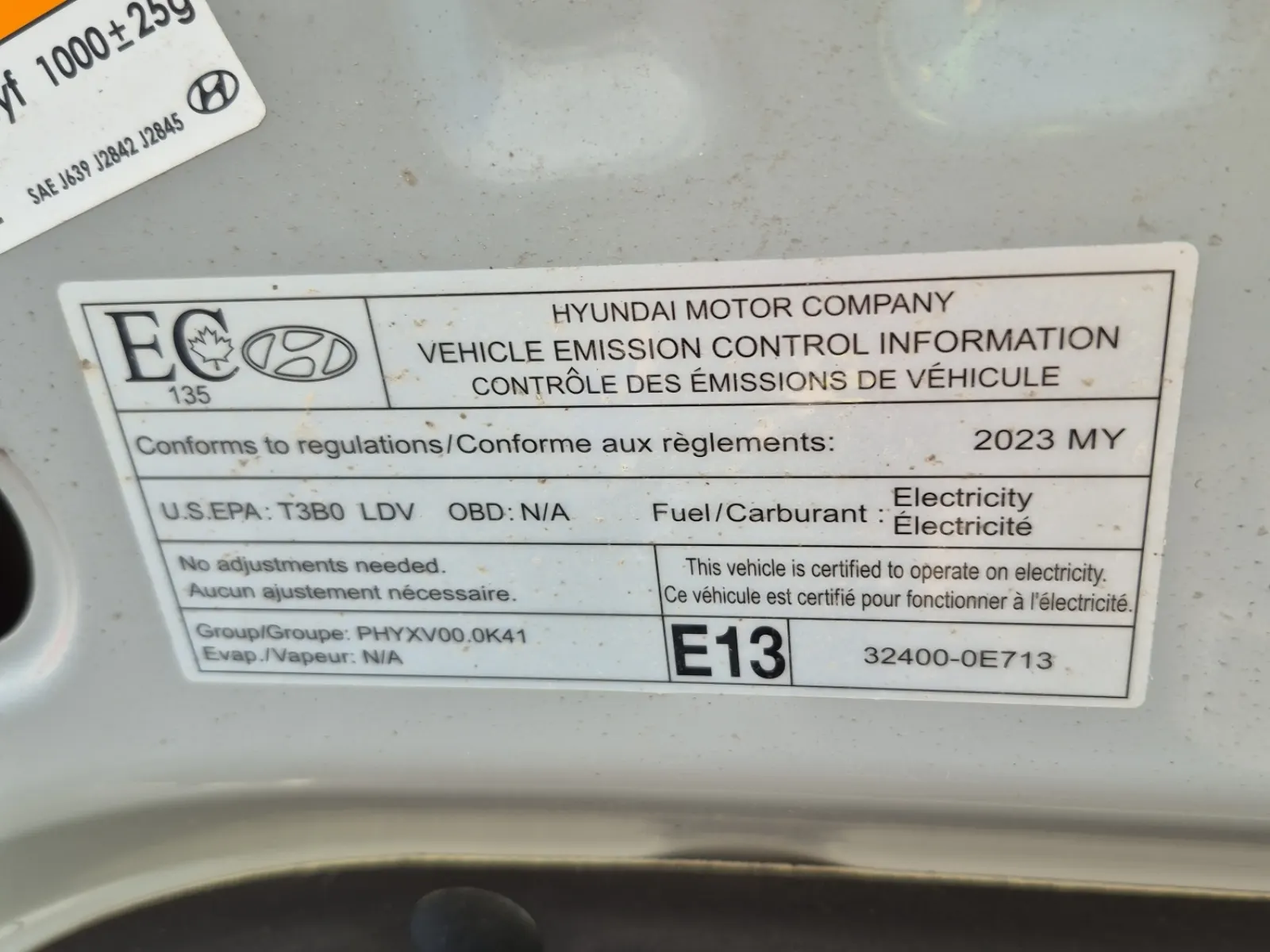 Emission Sticker Photo