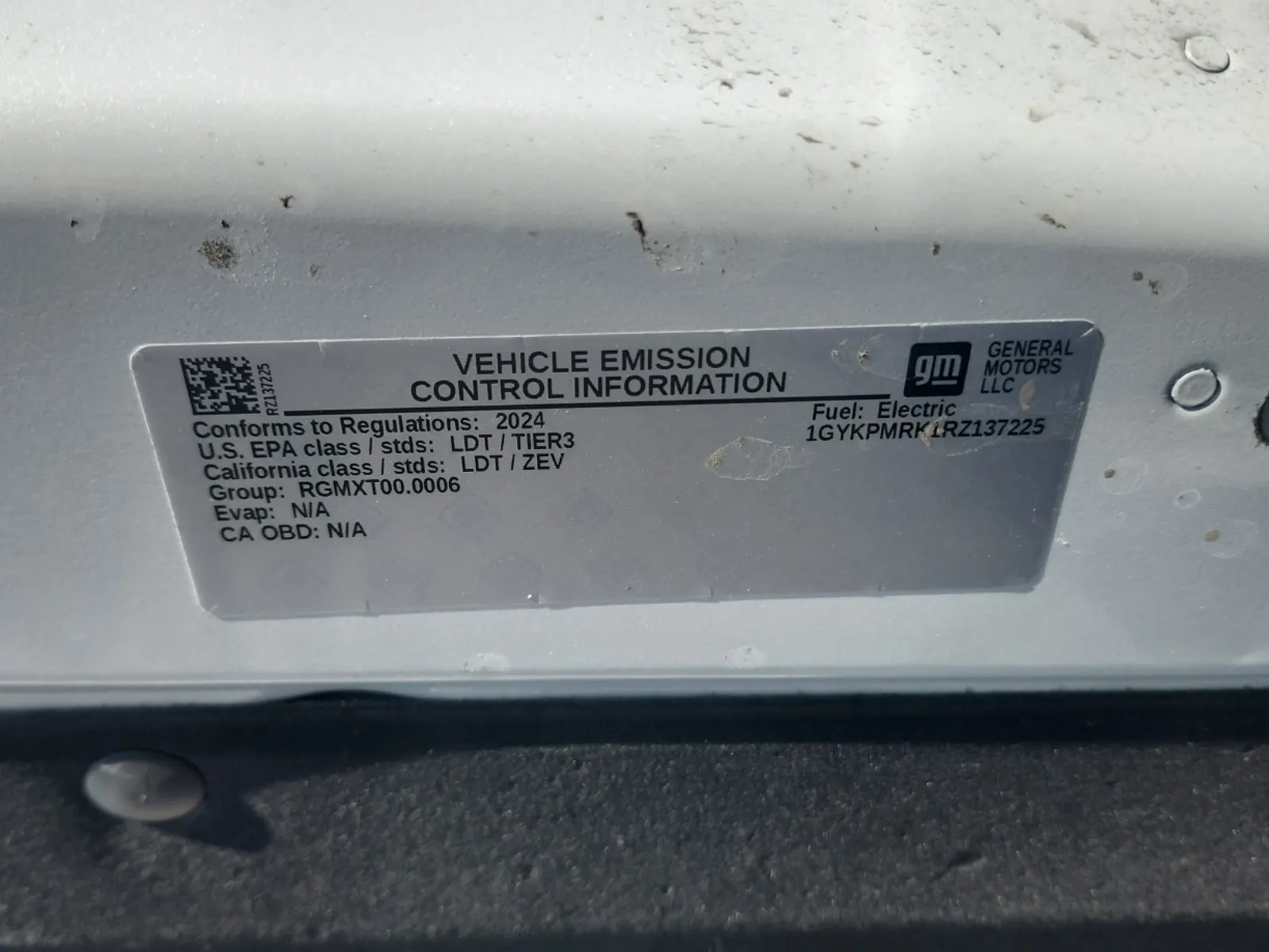 Emission Sticker Photo