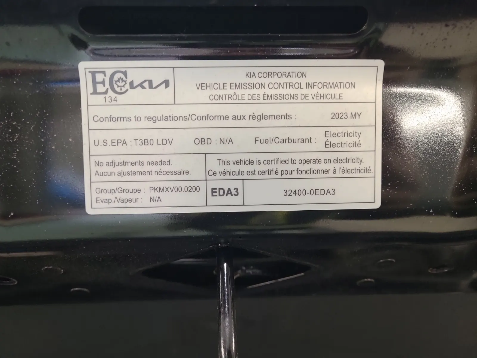 Emission Sticker Photo