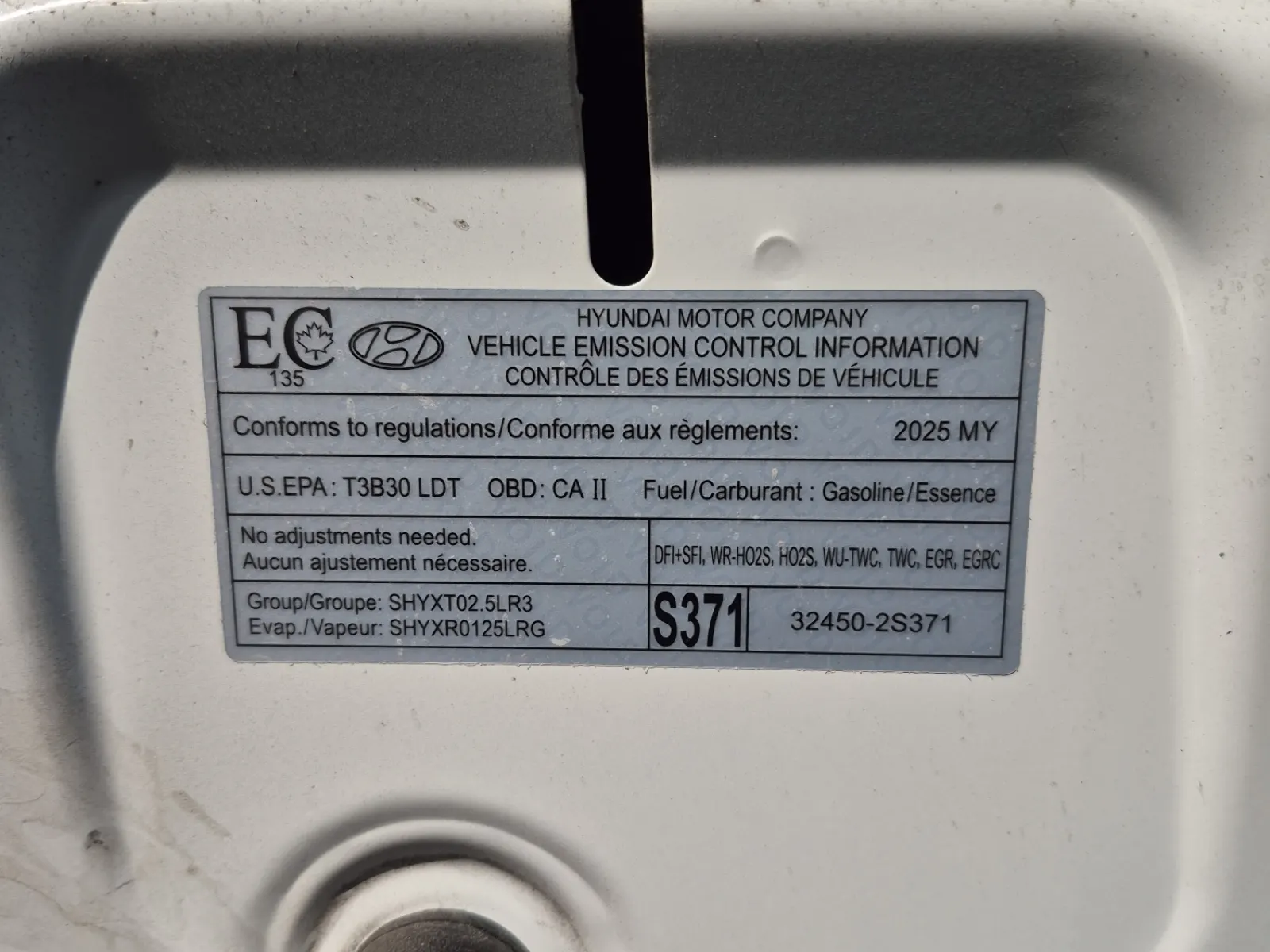 Emission Sticker Photo