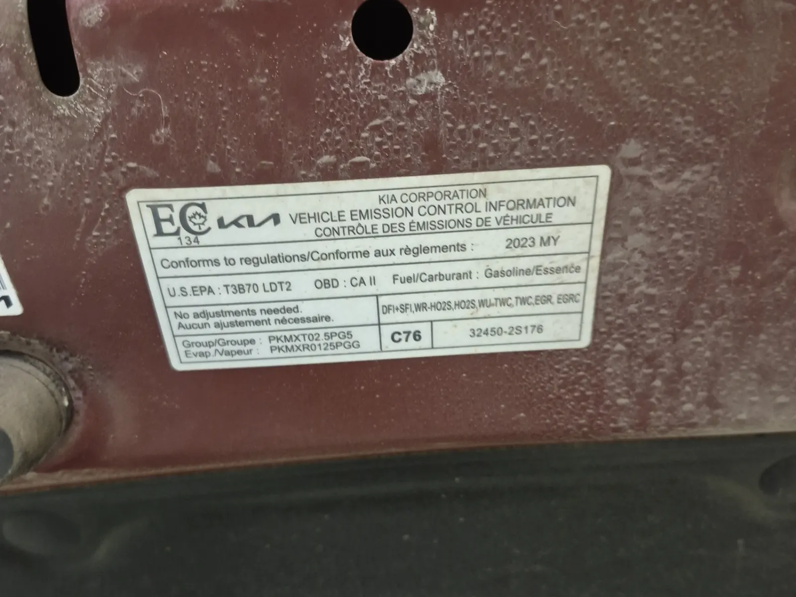 Emission Sticker Photo