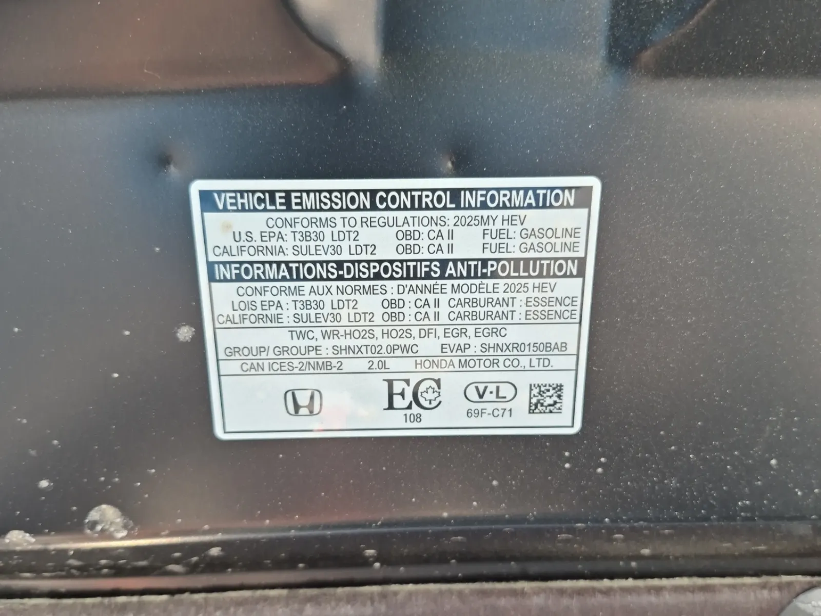Emission Sticker Photo
