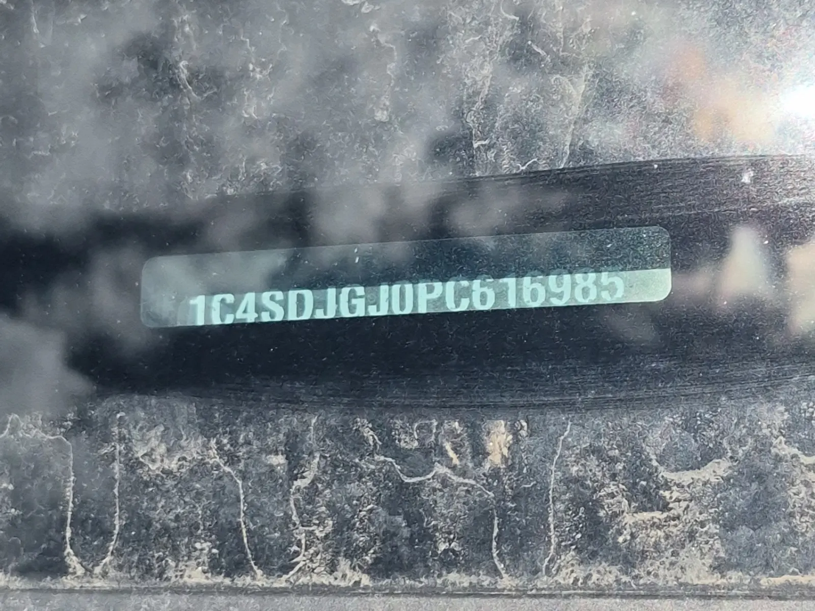Dash VIN Plate Photo