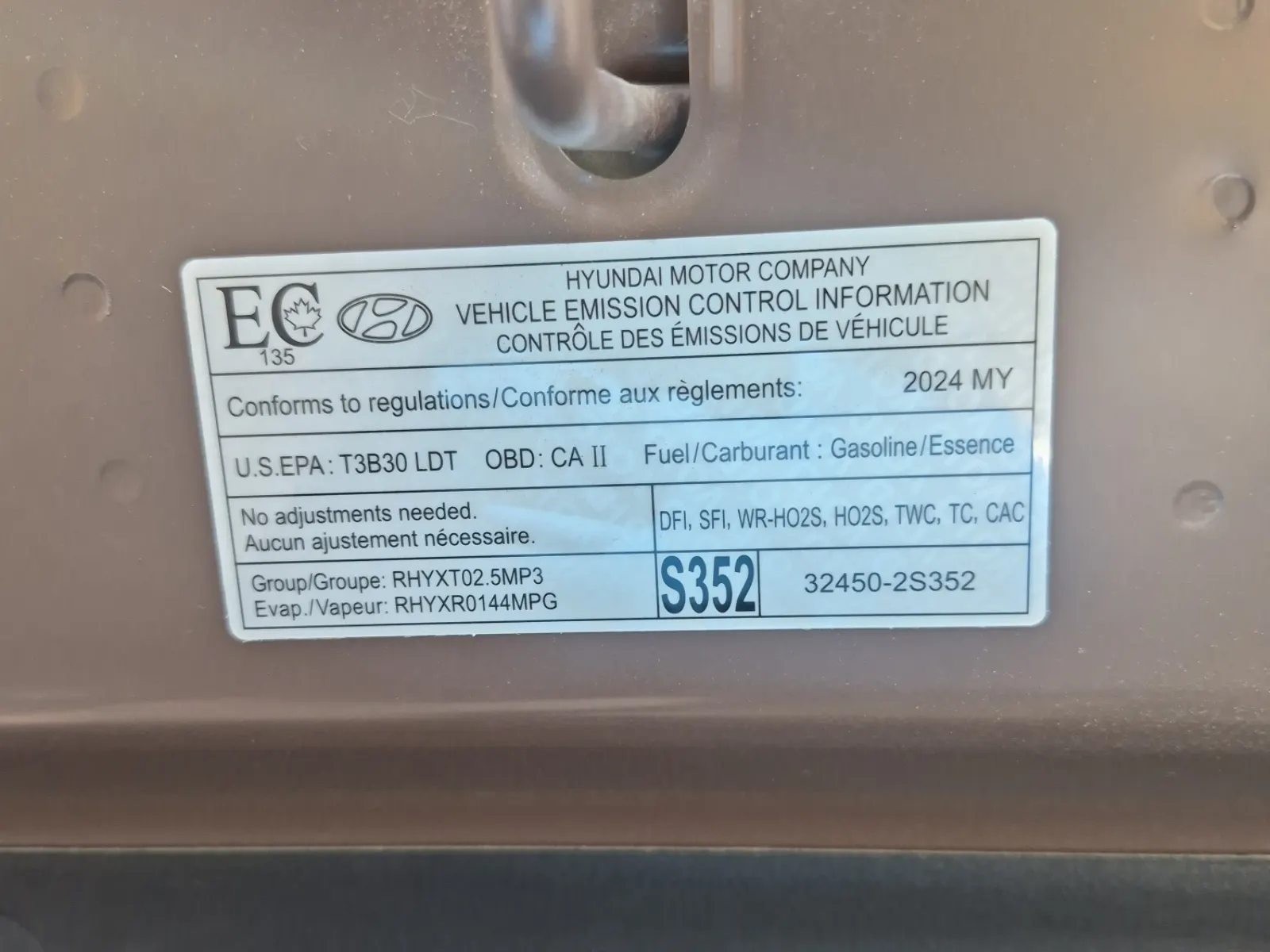 Emission Sticker Photo