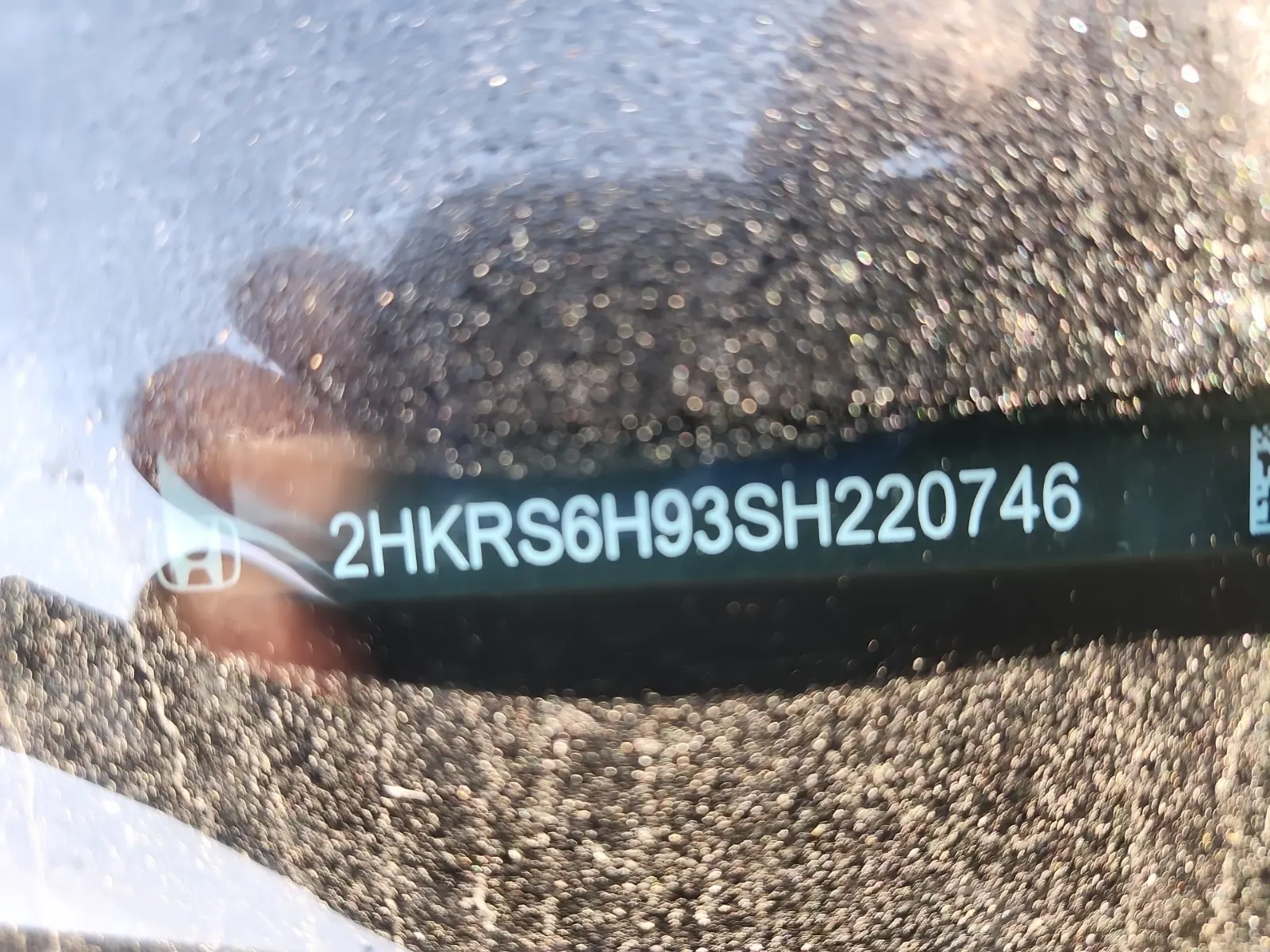 Dash VIN Plate Photo